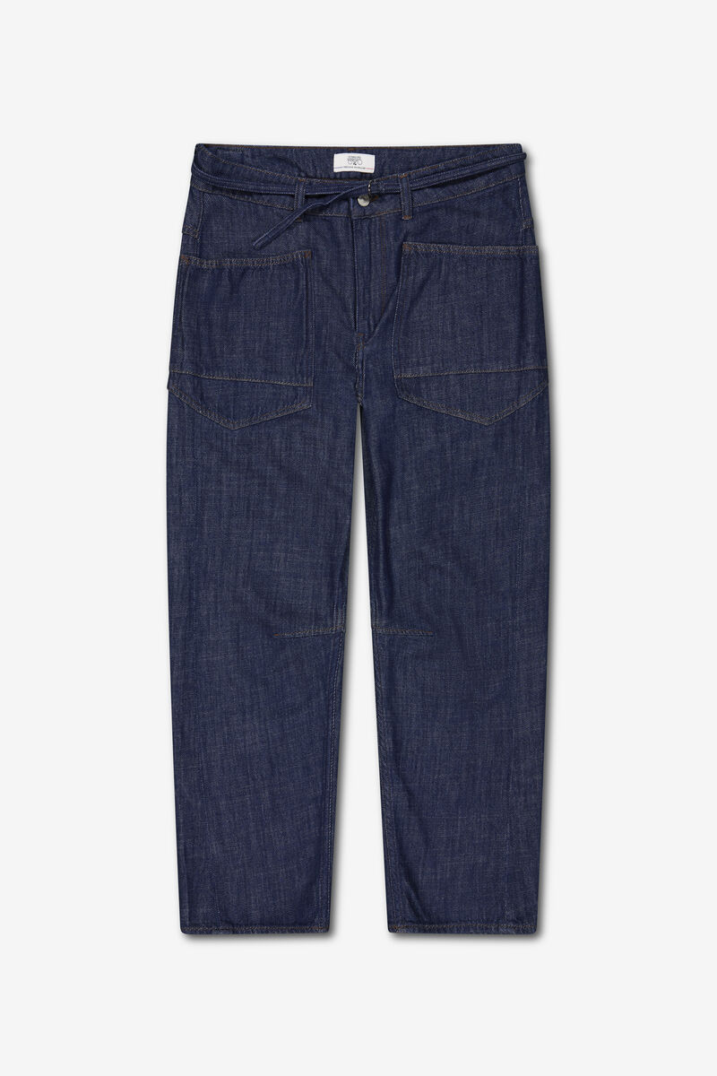 Loose jeans, wide leg, length 34 LE TEMPS DES CERISES Blue