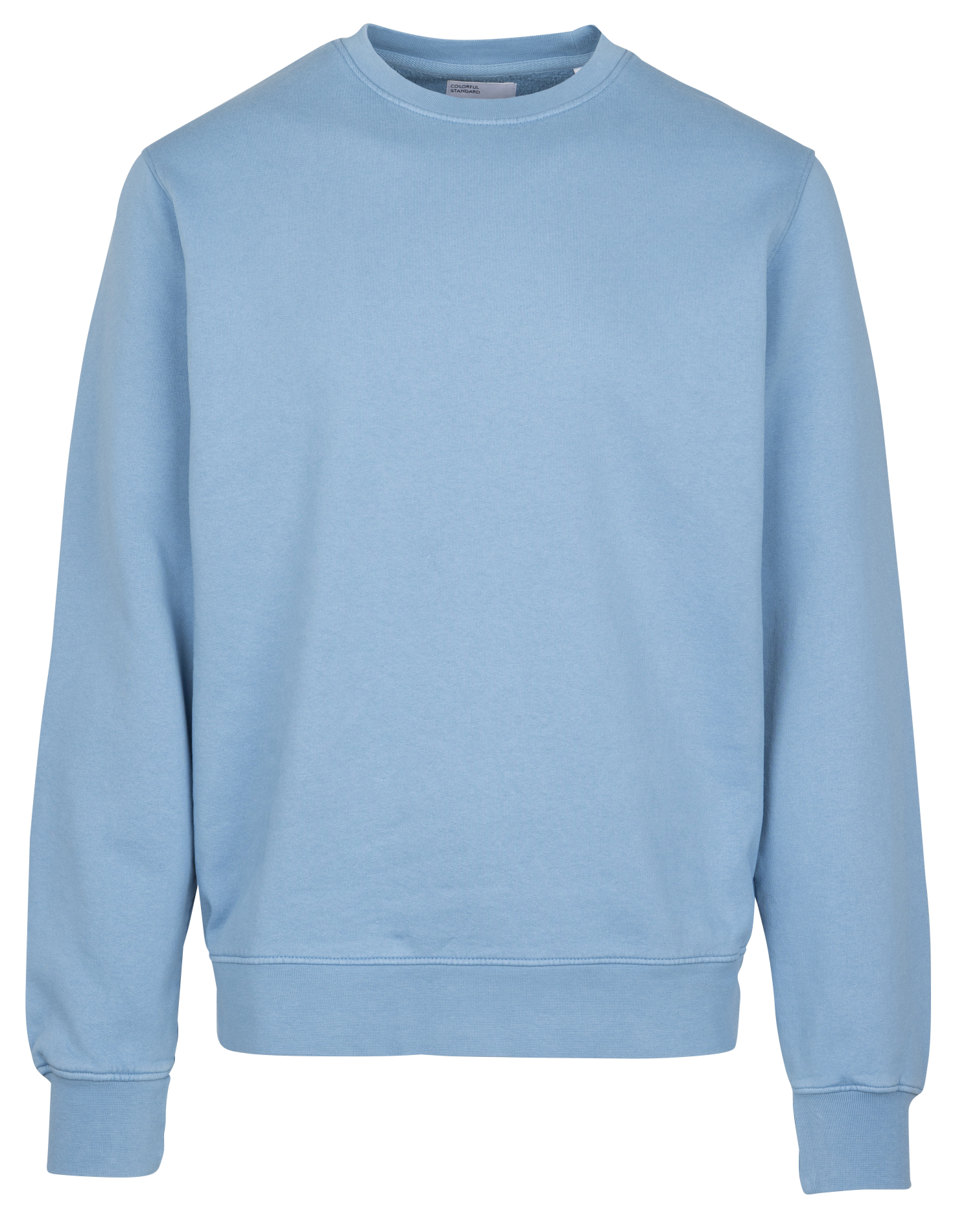 Regular-fit organic cotton sweatshirt with round neck COLORFUL STANDARD Blue