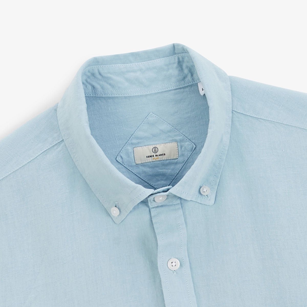 Long-sleeve shirt with chest pocket SERGE BLANCO Blue