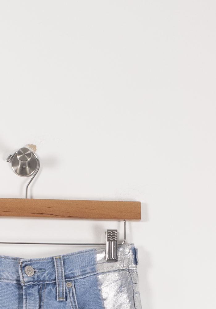 Cropped slim jeans with studs LEVI'S - Seconde main Blue