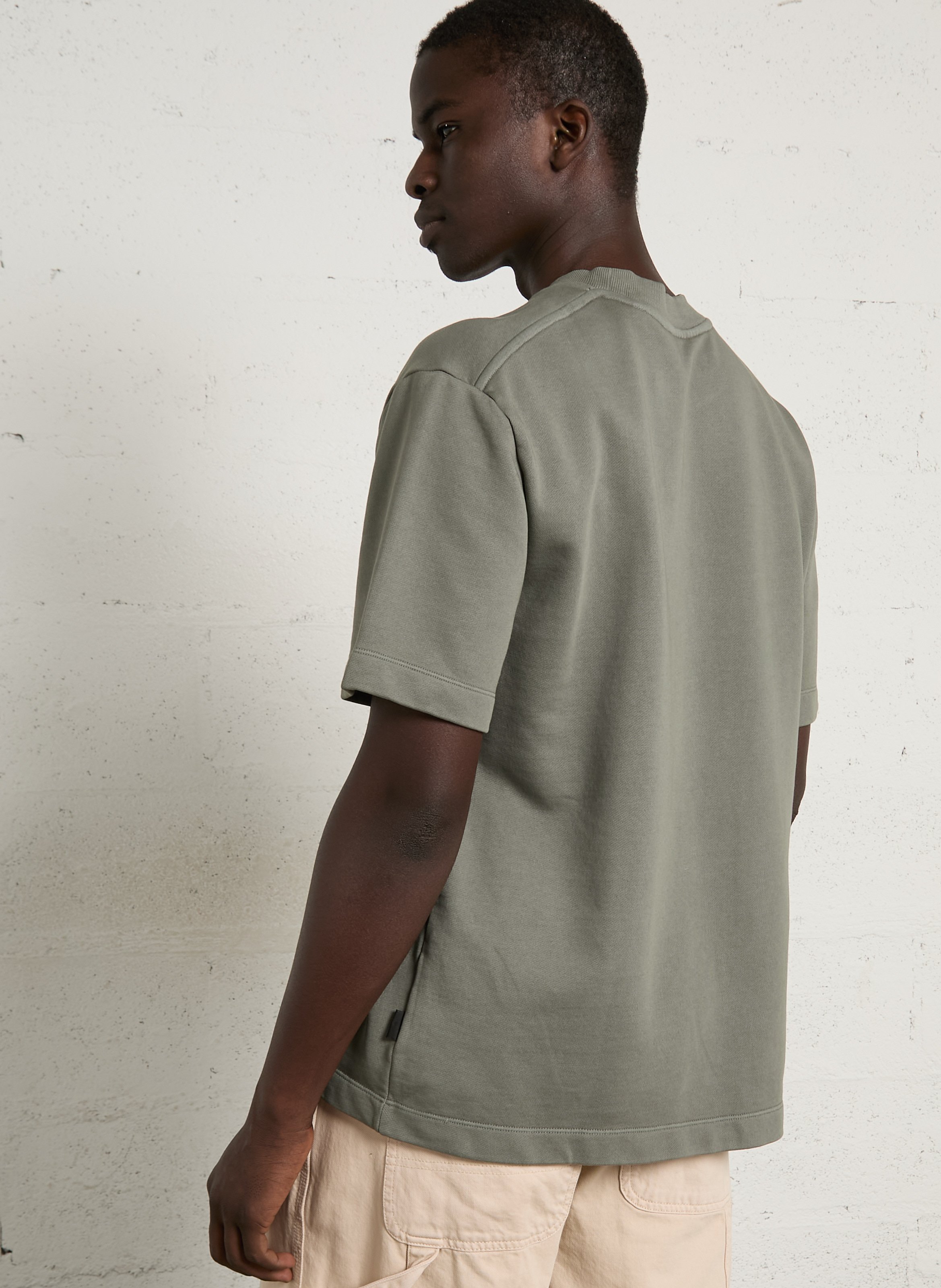 Tee-shirt droit uni en coton MINIMUM Vert