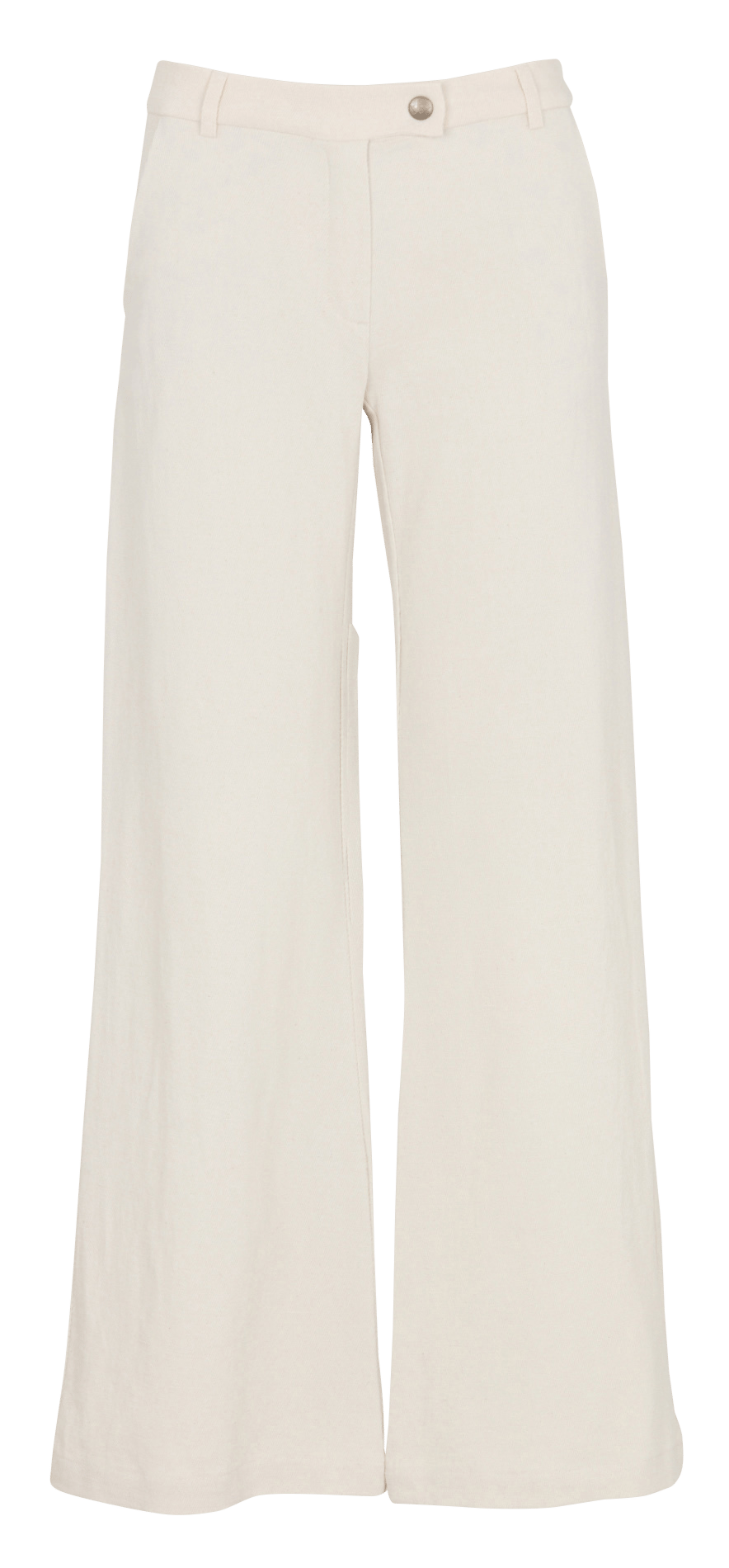 Wide-leg trousers in mixed cotton. COTELAC White