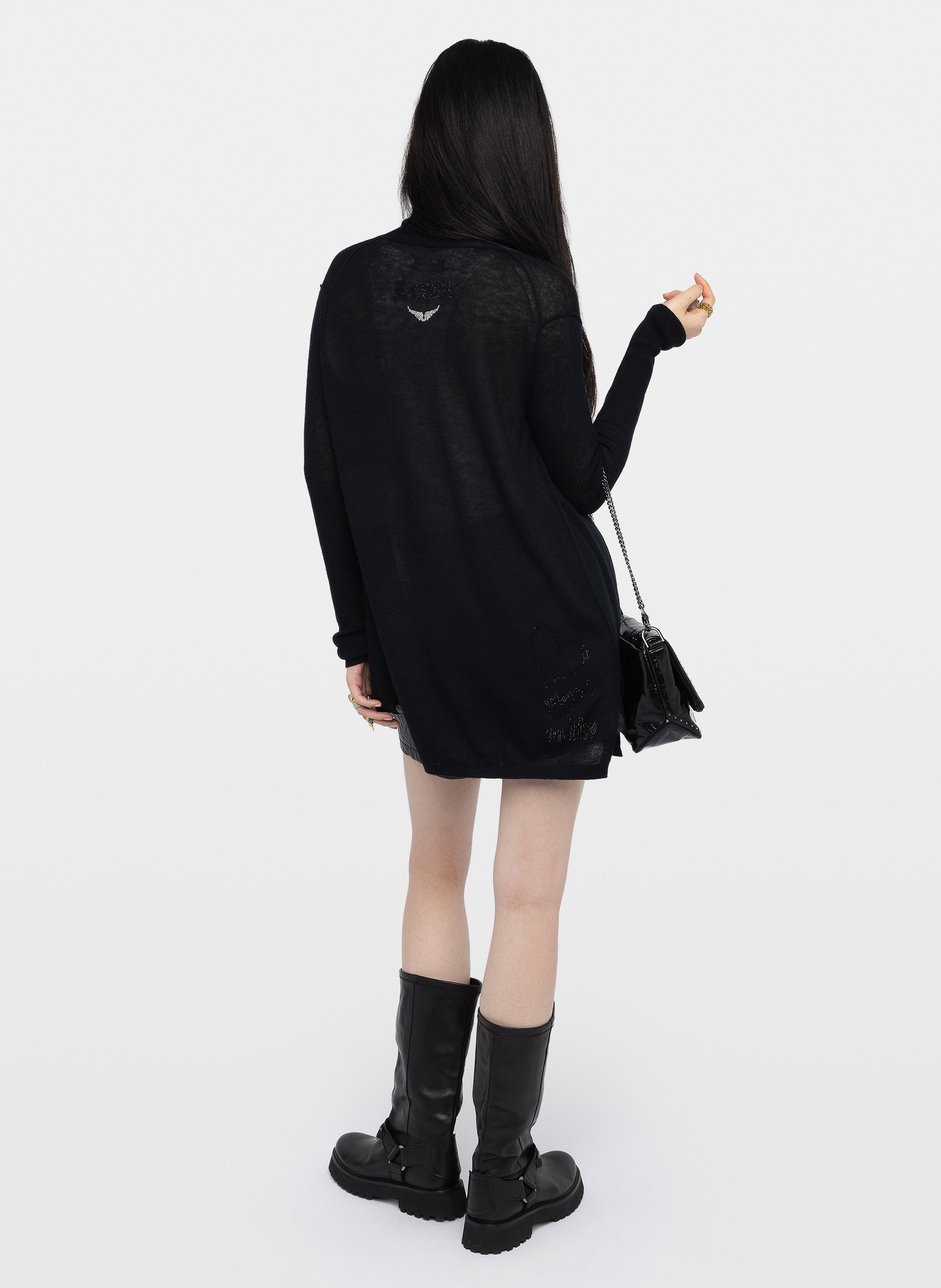 Cardigan ample en cachemire ZADIG&VOLTAIRE Noir