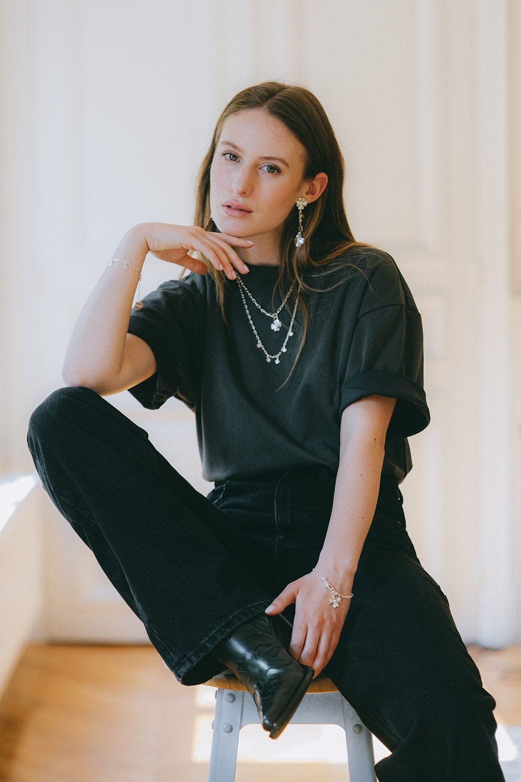 Gold-plated clover bracelet MONSIEUR SIMONE Silver