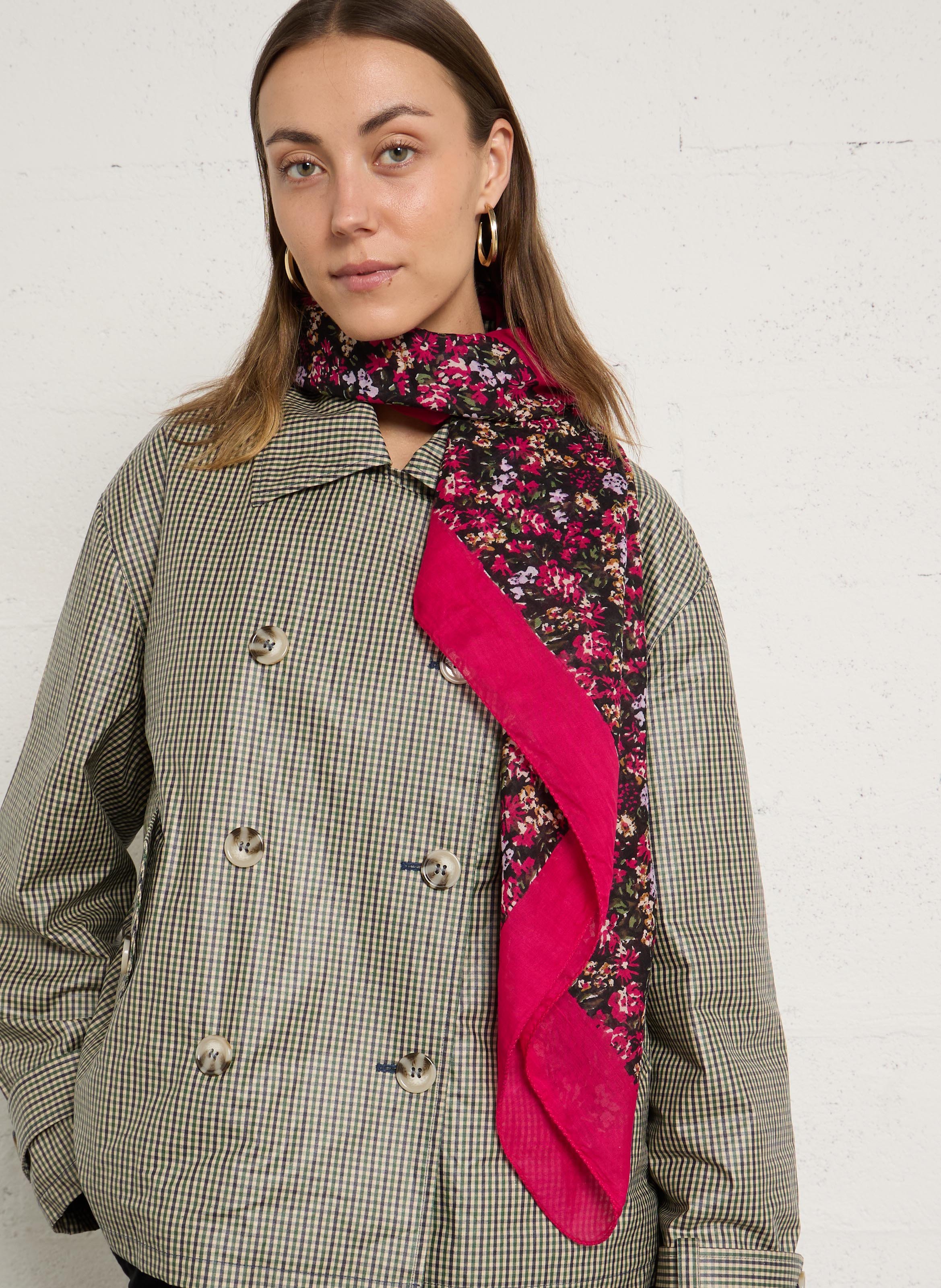 Foulard en coton DES PETITS HAUTS Multicolore