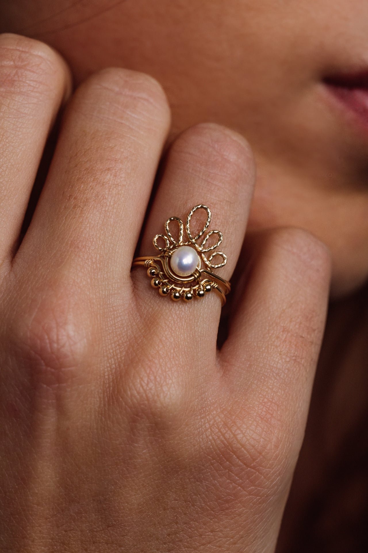 Bague pétale éclat YAY Doré