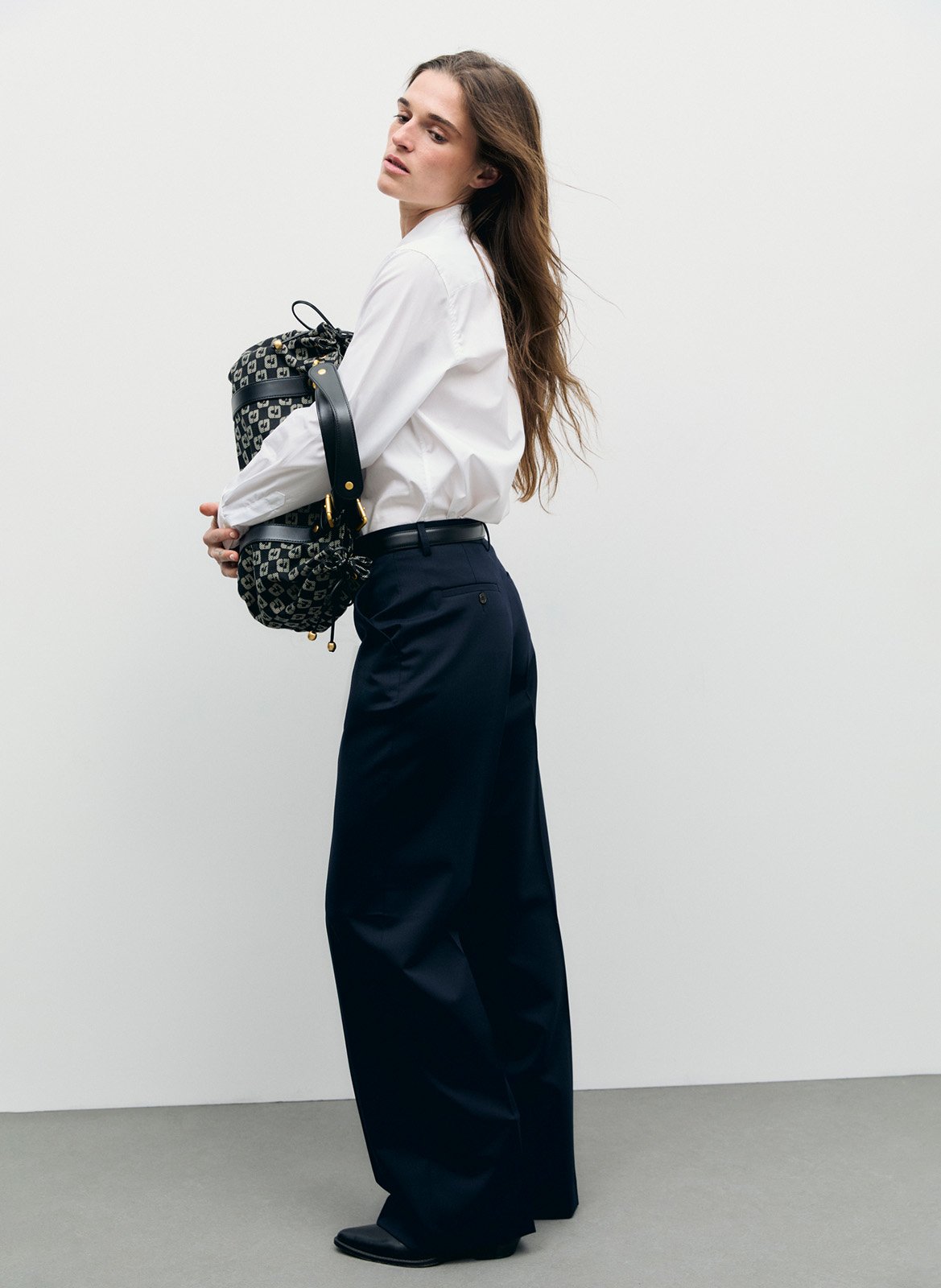Wide-leg high-waisted pants GERARD DAREL Blue