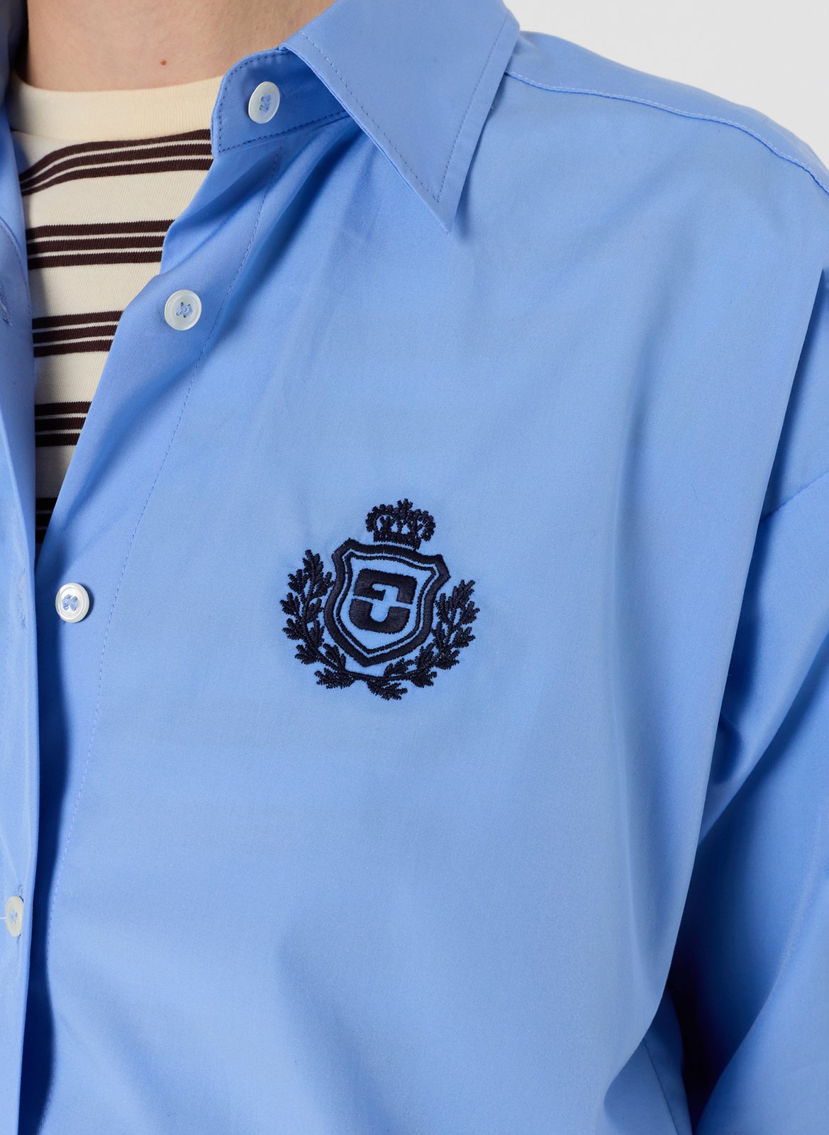 Blouse met klassieke kraag GERARD DAREL Blauw