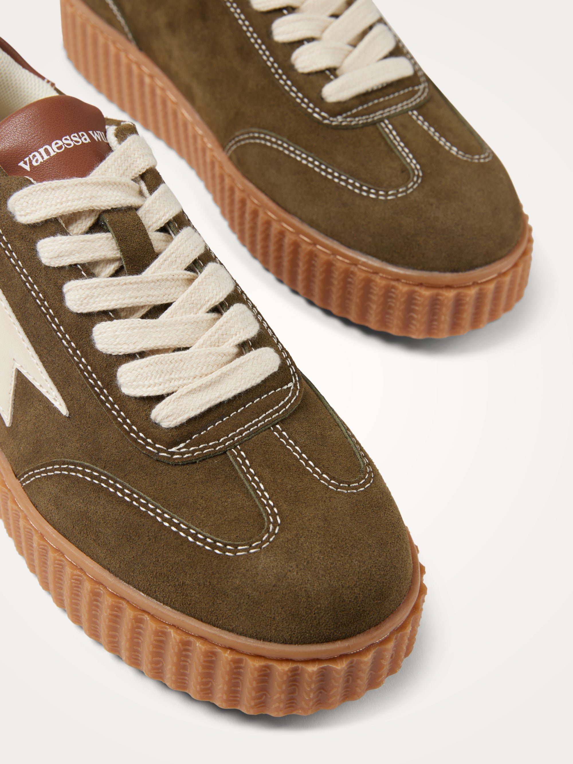 Low-top lace-up sneakers VANESSA WU Green