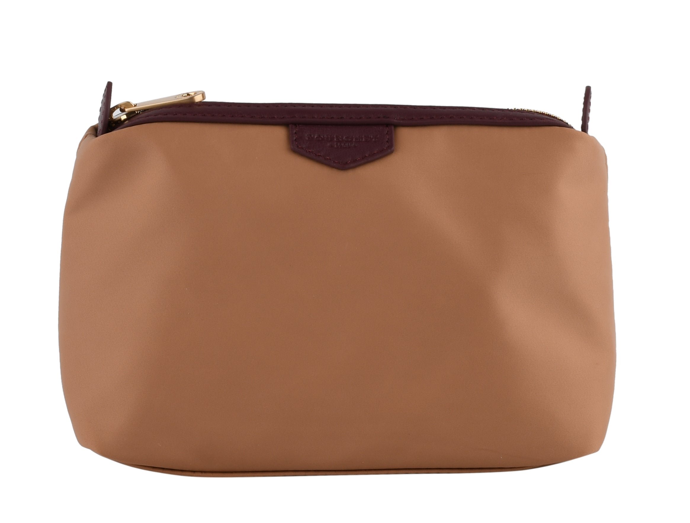 Calfskin leather handbag POURCHET Red