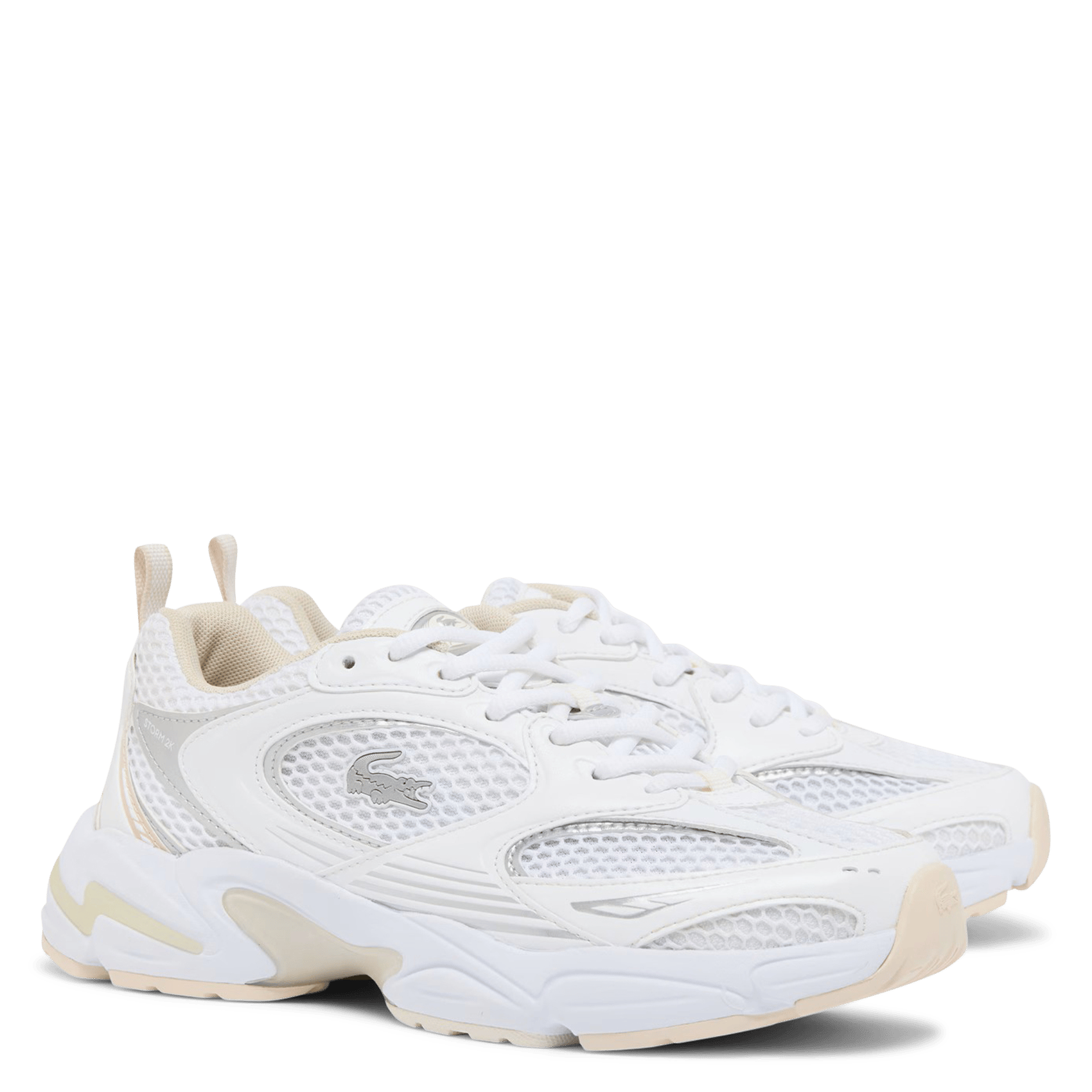 Low-top leather trainers LACOSTE White