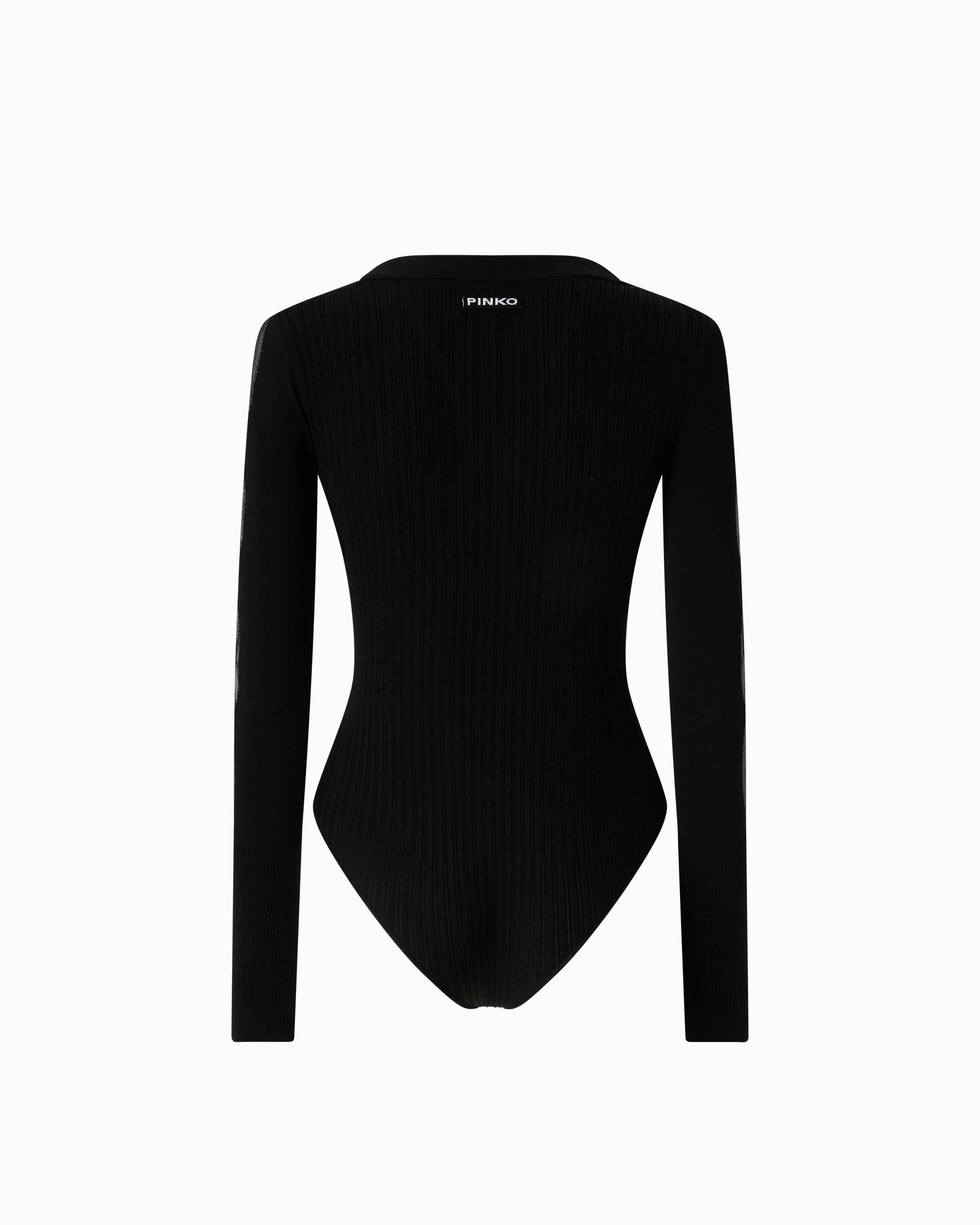 Bodysuit with transparent details PINKO Black