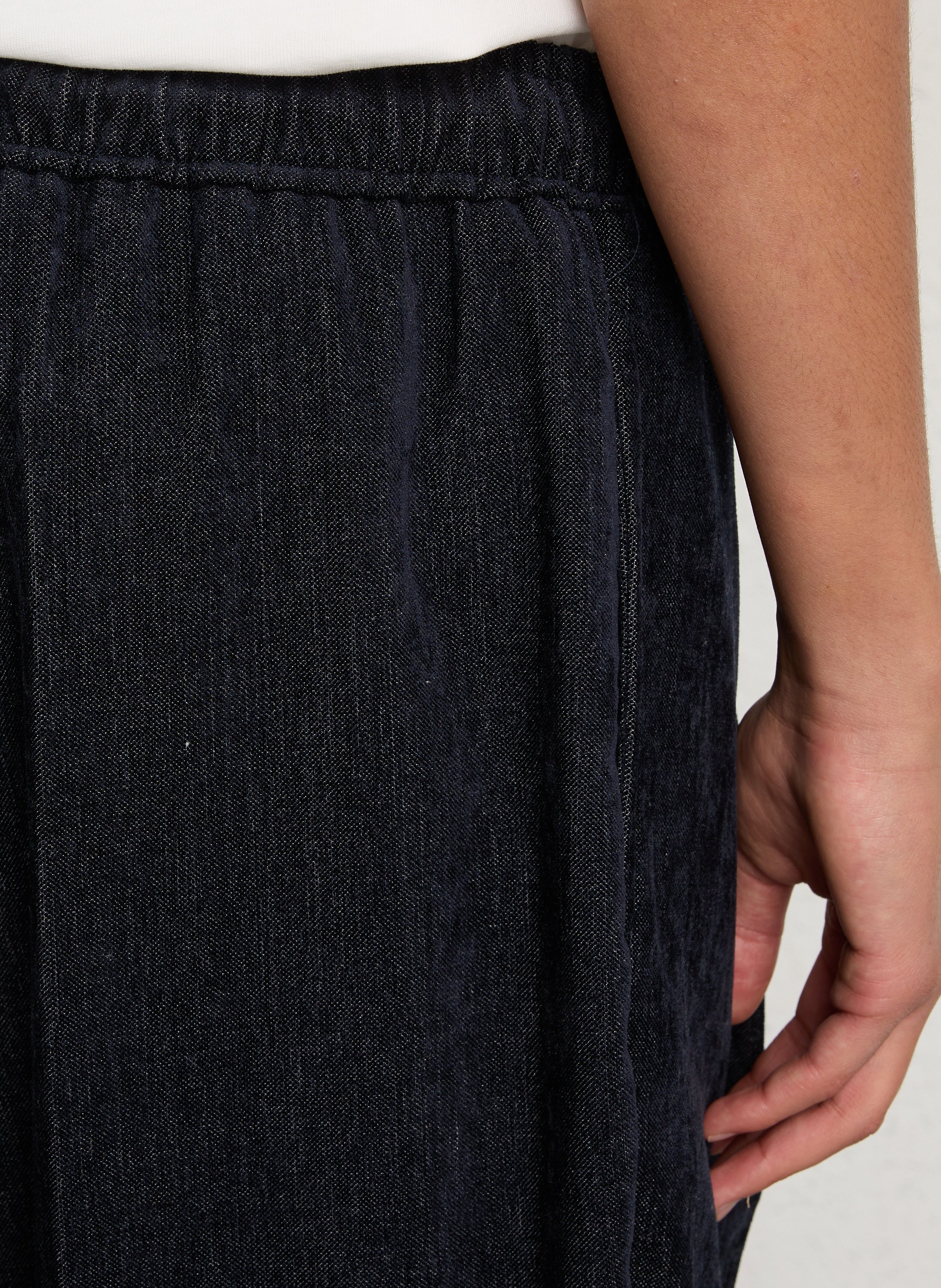 Pantalon large en velours IMPERIAL Bleu