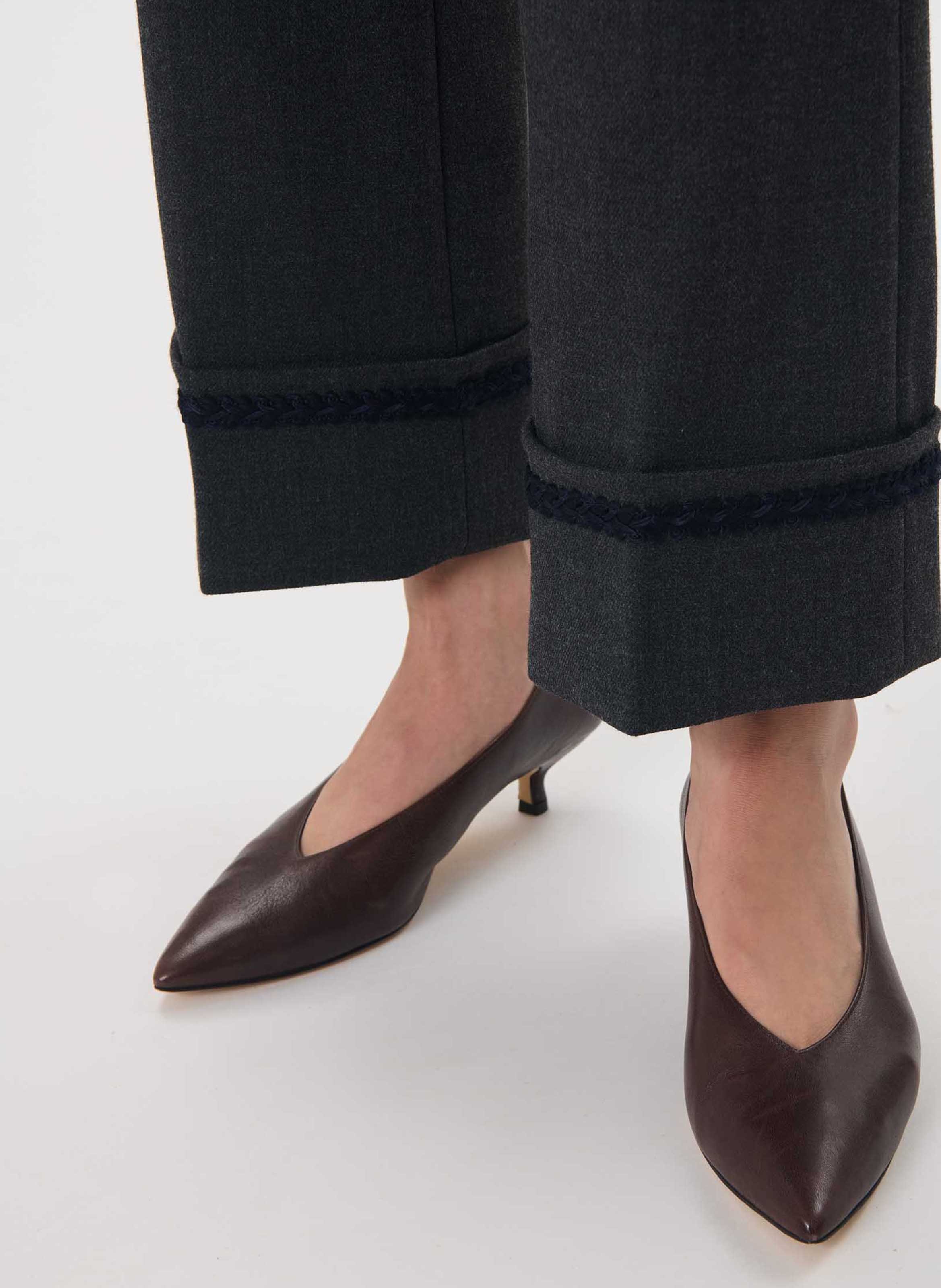 Plain straight trousers TARA JARMON Grey