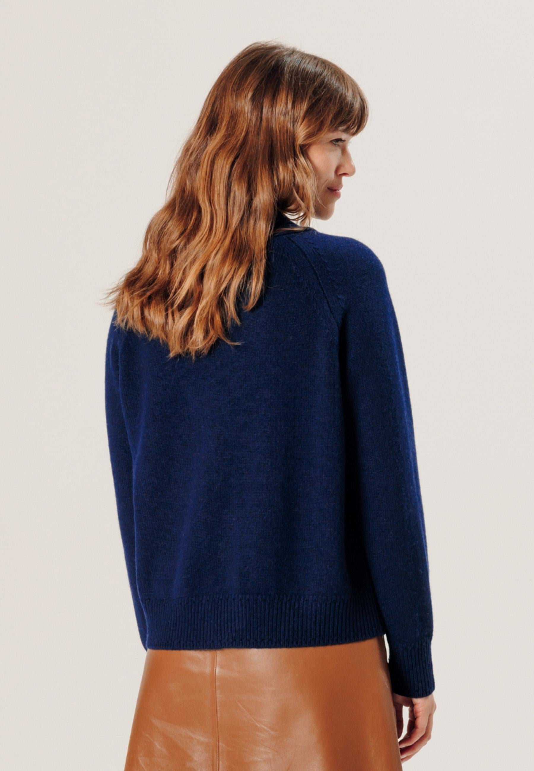 Cashmere openwork vest RODIER Blue