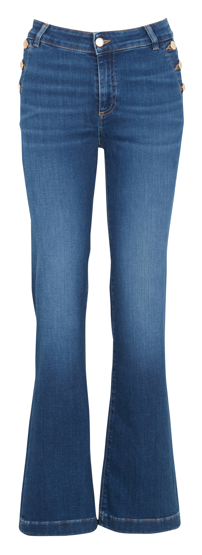 Jean droit en coton mélangé MAISON 123 Bleu