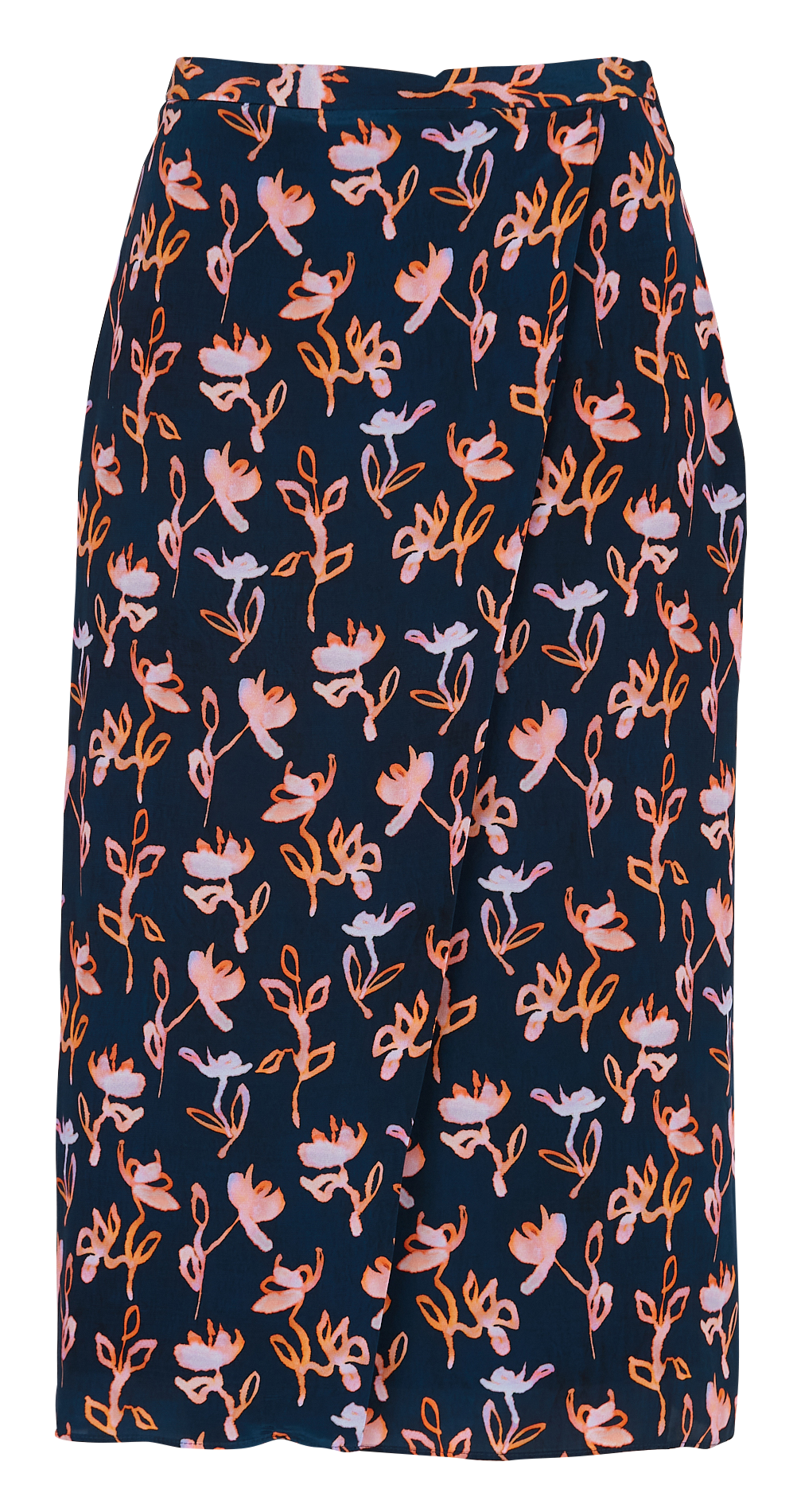 Printed midi wrap skirt PAUL SMITH Blue