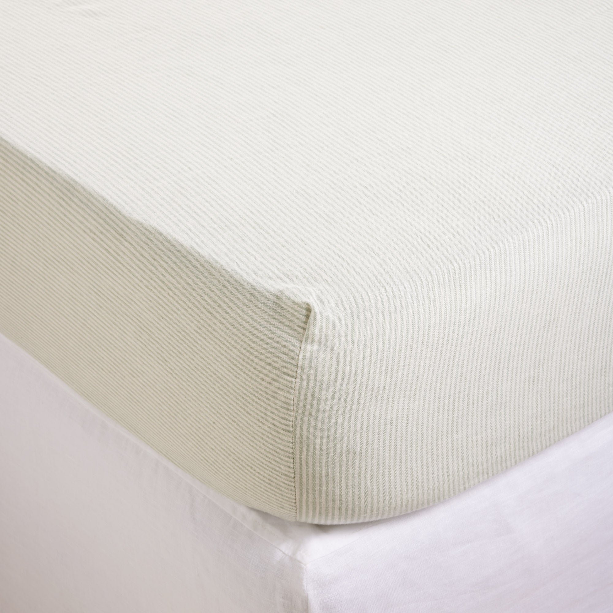LOU - Cotton fitted sheet MADURA Green