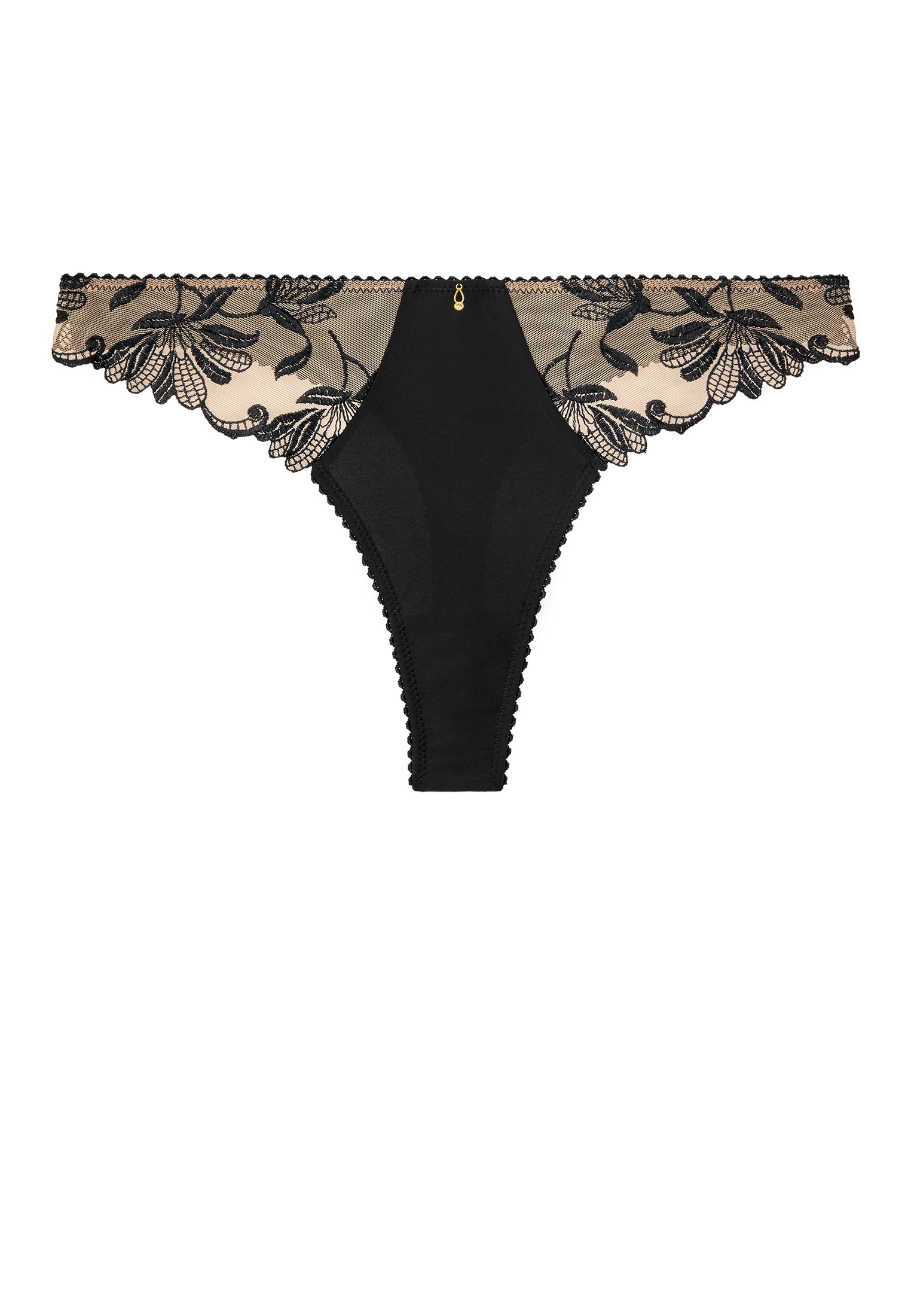Cotton tanga AUBADE Black