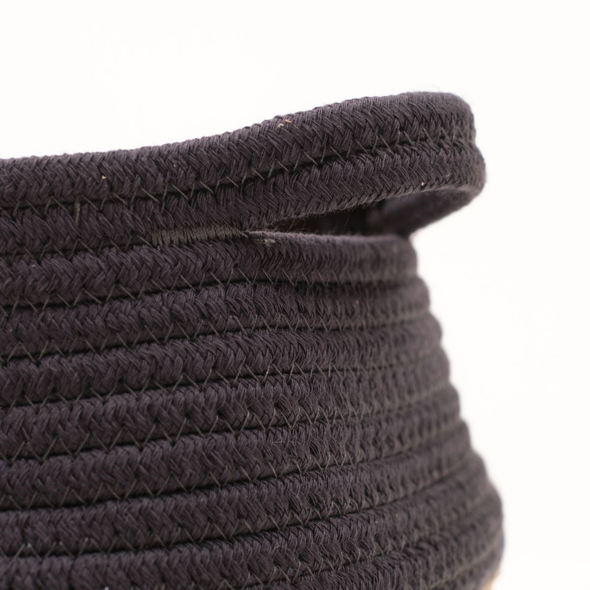 Panier rond en coton FACTORY Gris