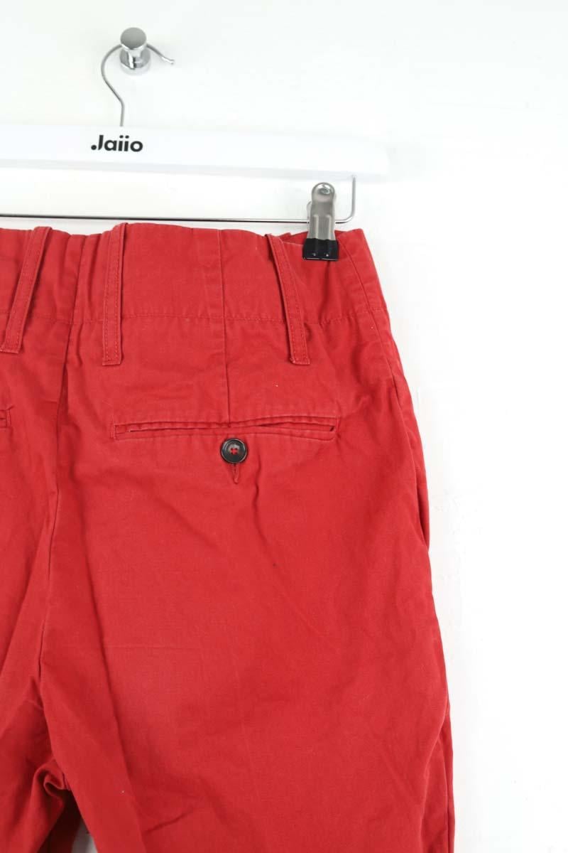 Slim-fit stretch cotton jeans with regular waist LAURENCE BRAS - Seconde Main Red