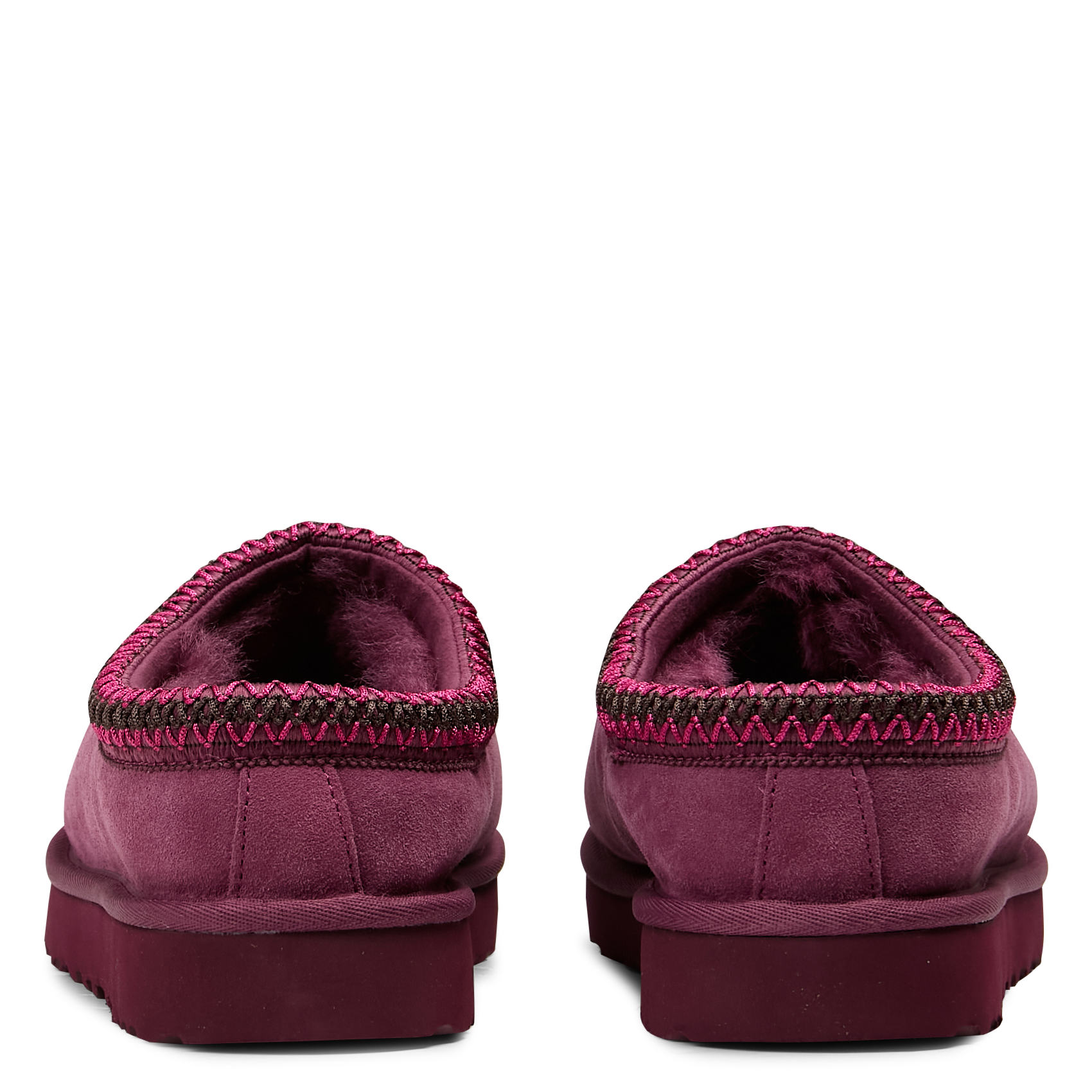 Deels leren klompen UGG Rood