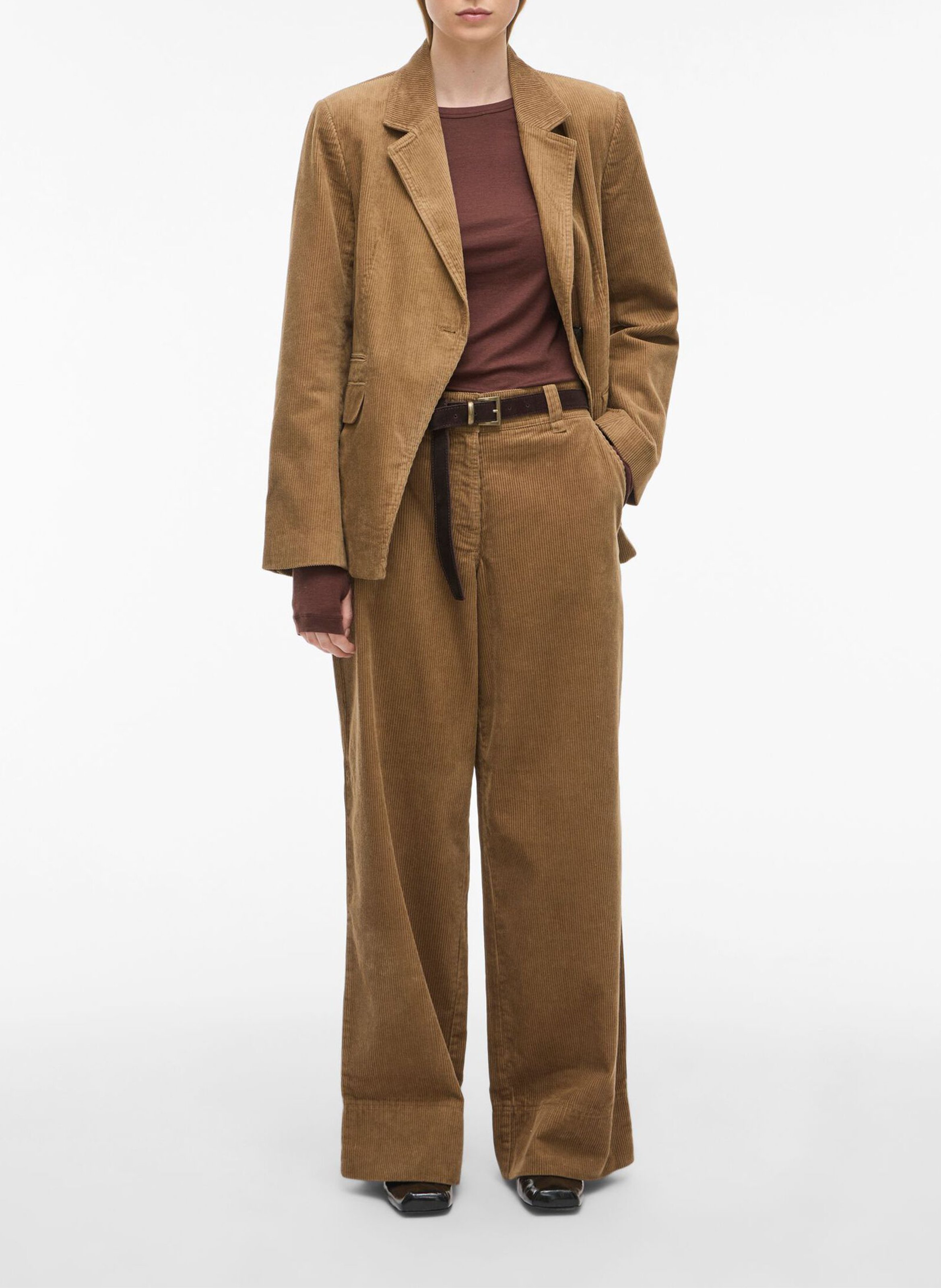 Blazer aus Baumwolle ROUGE EDIT Braun