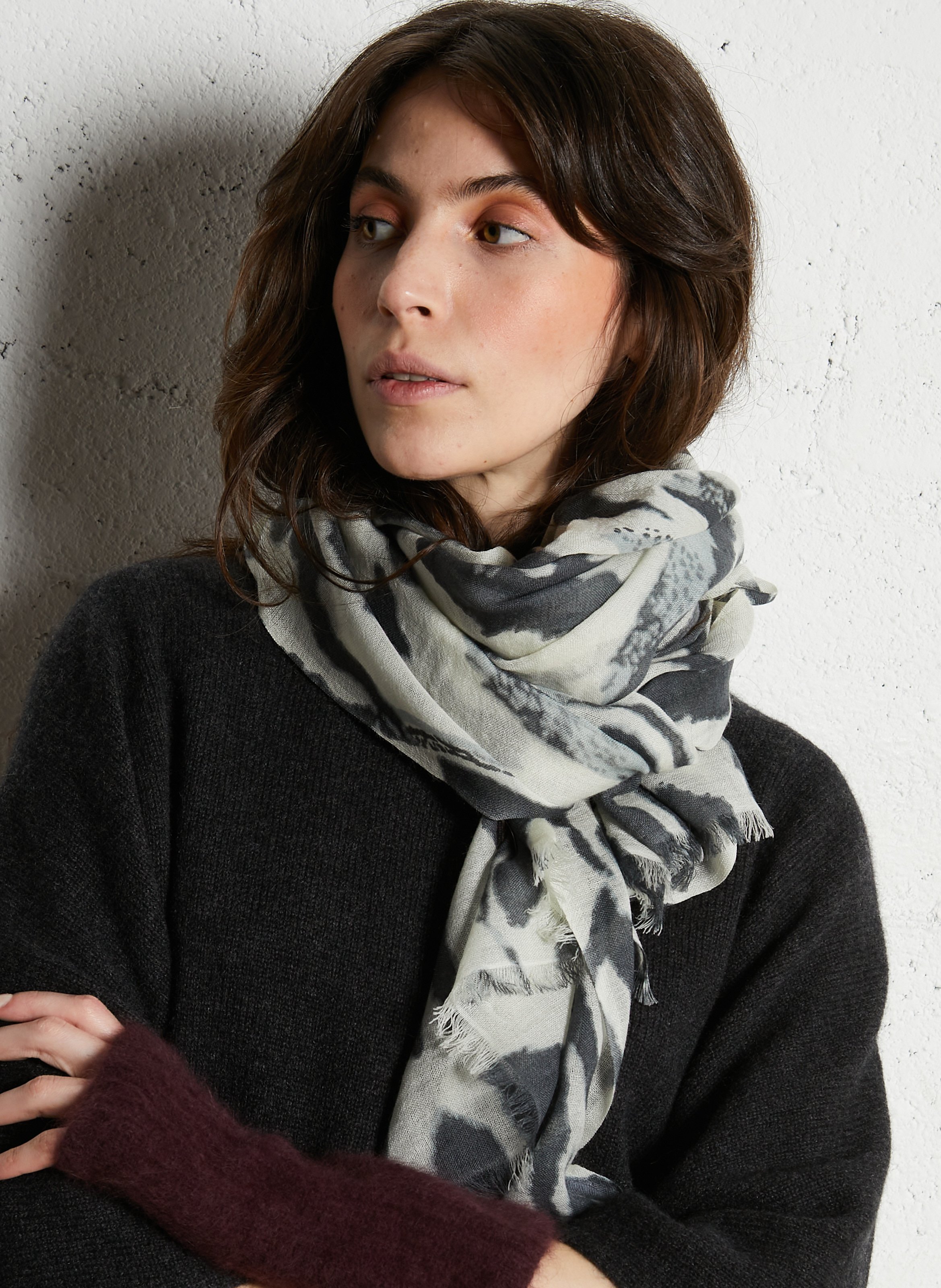 Wollen sjaal AU PRINTEMPS PARIS Veelkleurig