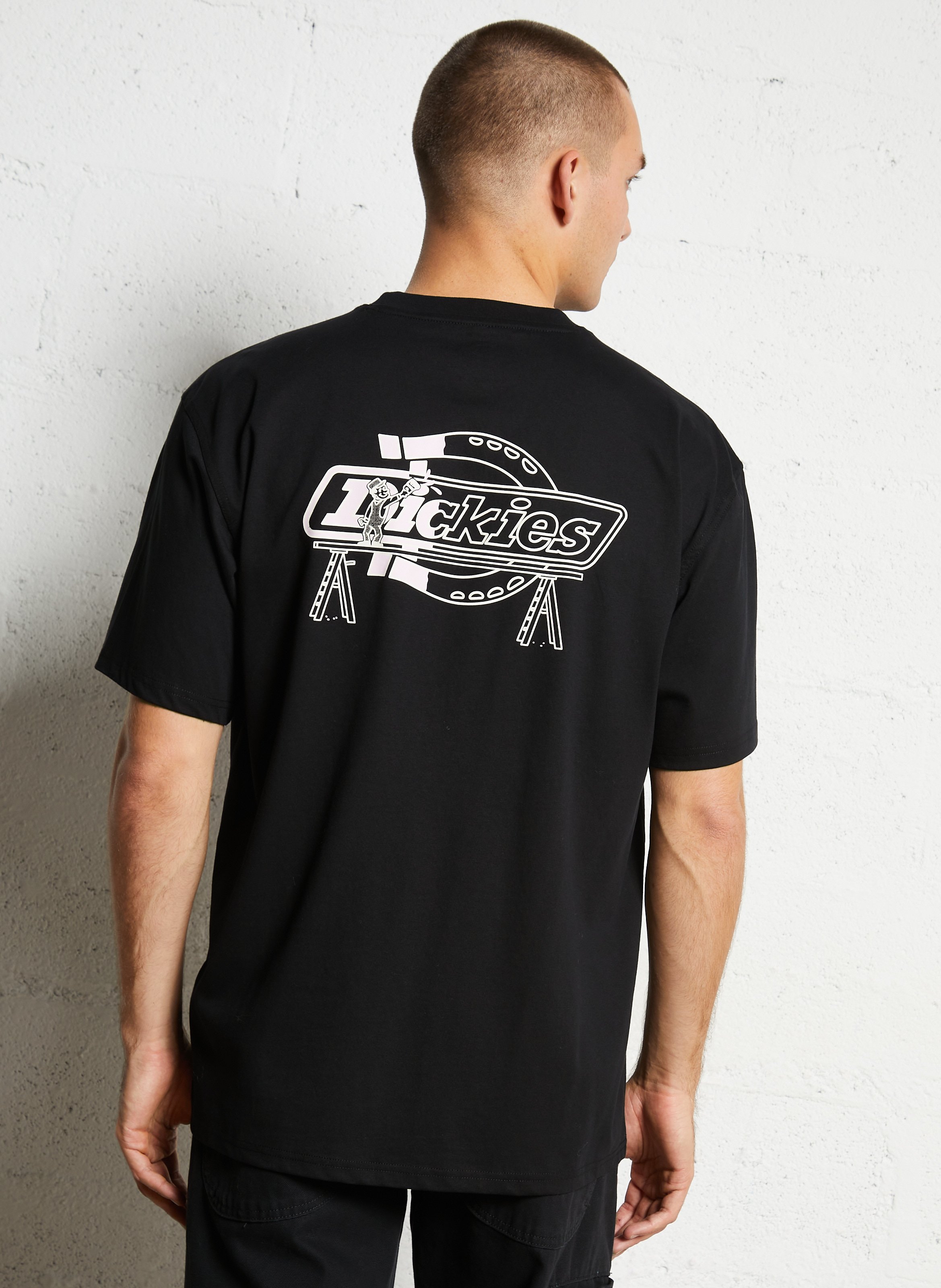Recht, katoenen T-shirt DICKIES Zwart