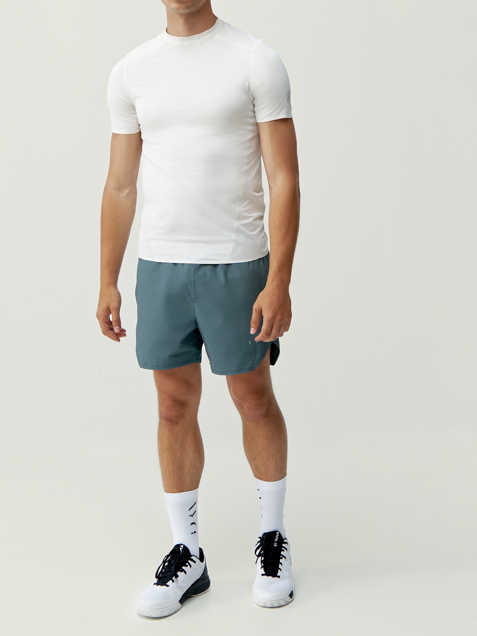 Short-sleeved performance sports t-shirt BORN LIVING YOGA White