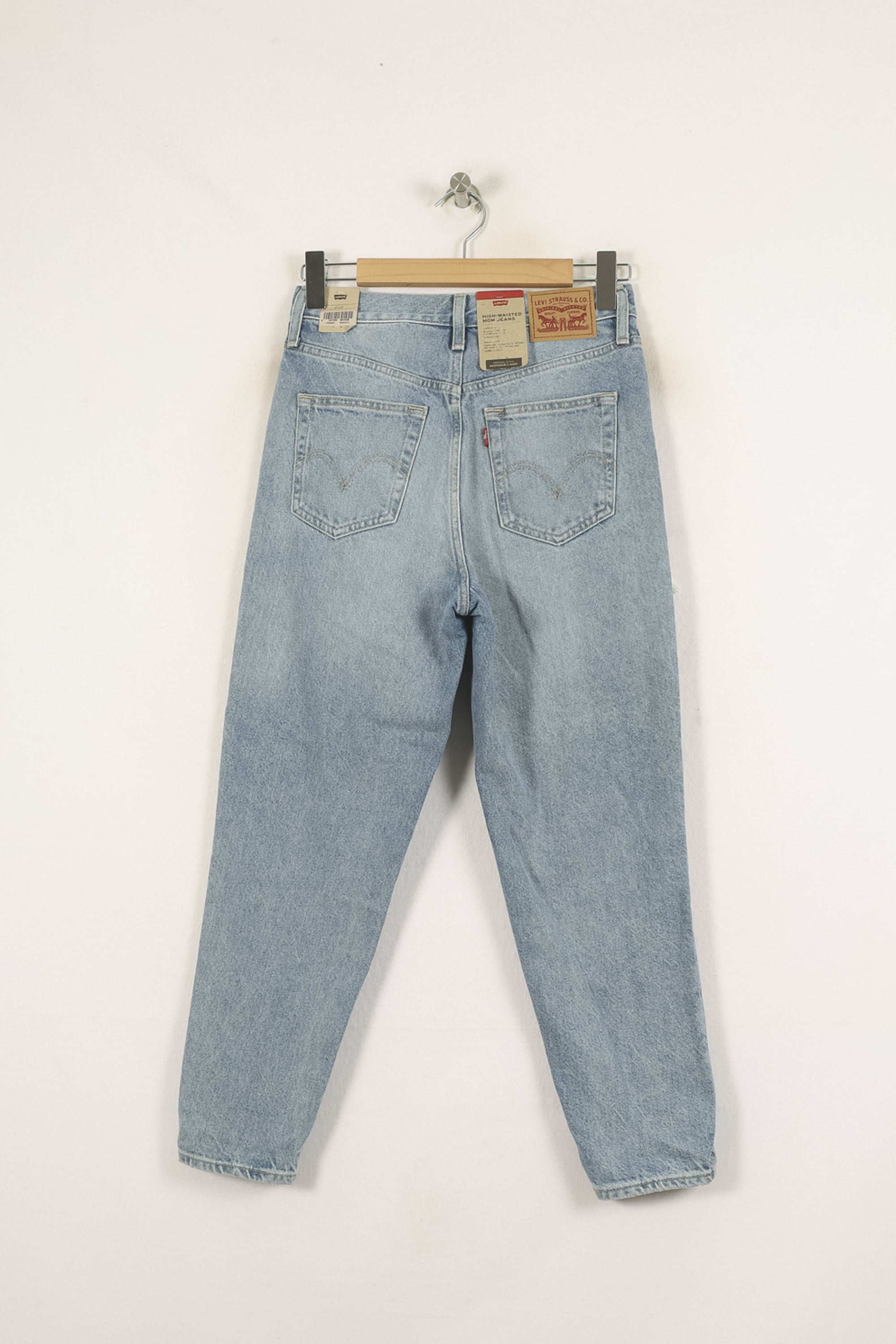 Cropped slim jeans with studs LEVI'S - Seconde main Blue