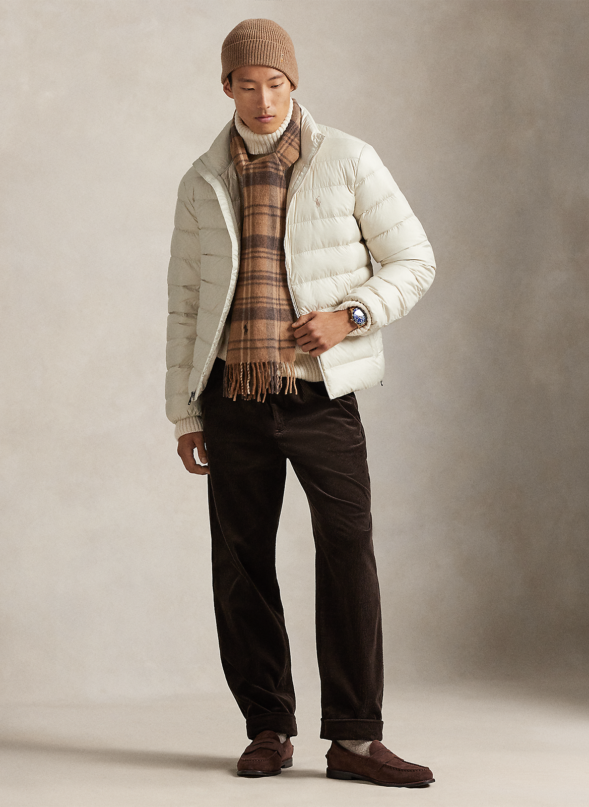 Daunenjacke mit Stehkragen POLO RALPH LAUREN Beige