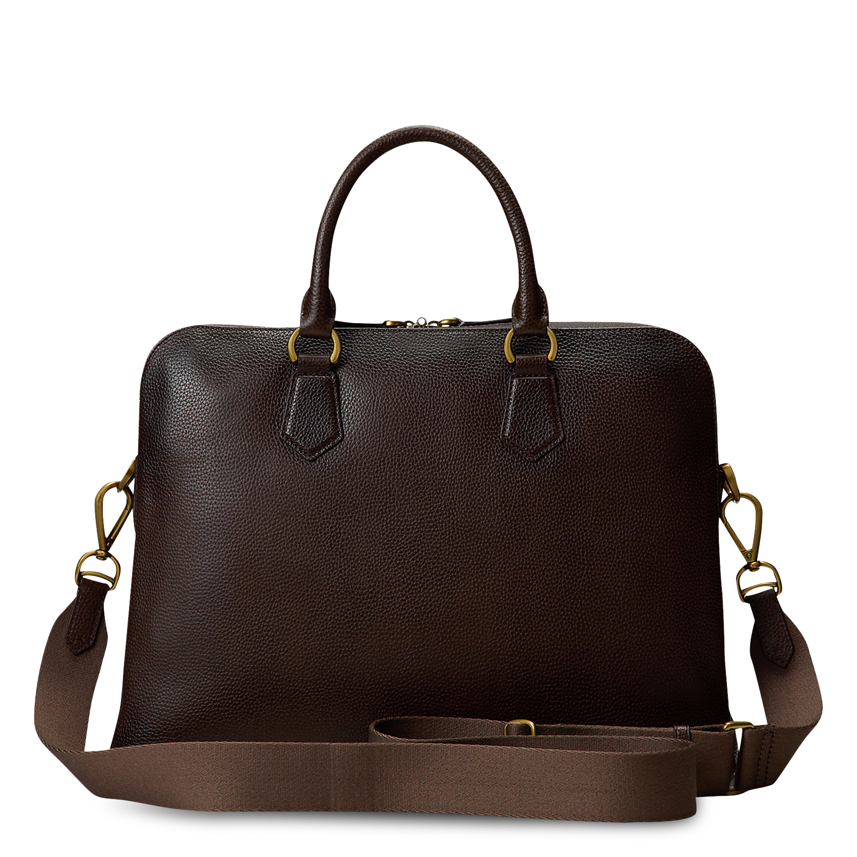 Grained leather document holder POLO RALPH LAUREN Brown