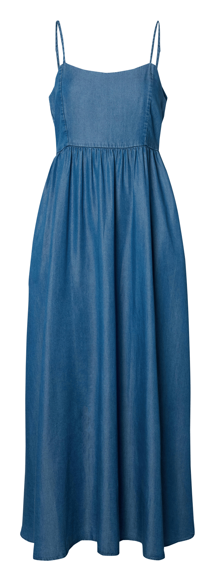 Lange jurk met ronde hals SELECTED Blue