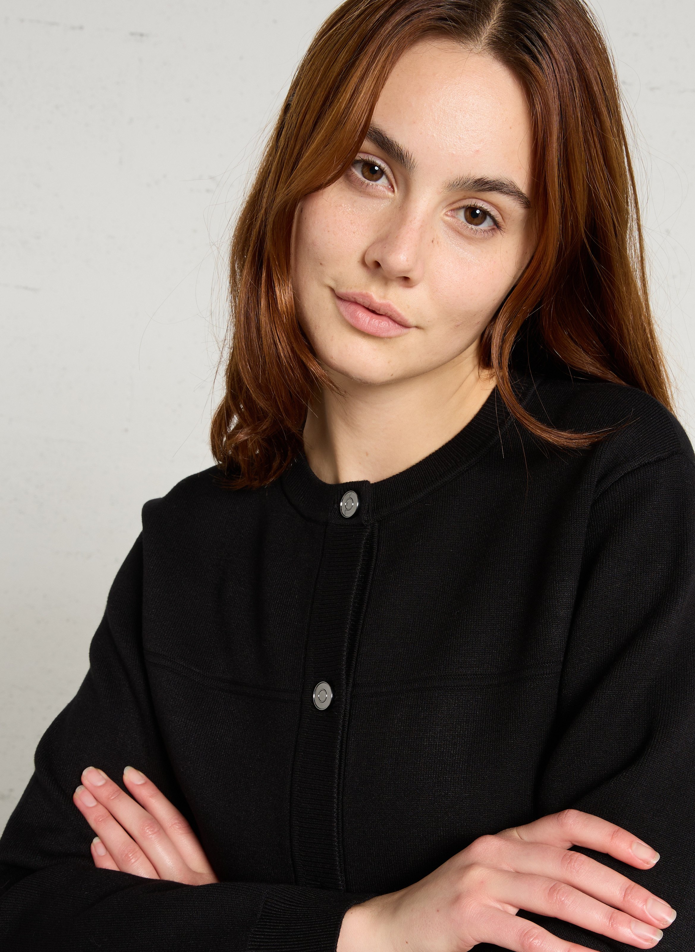 Gilet col rond MAISON 123 Noir