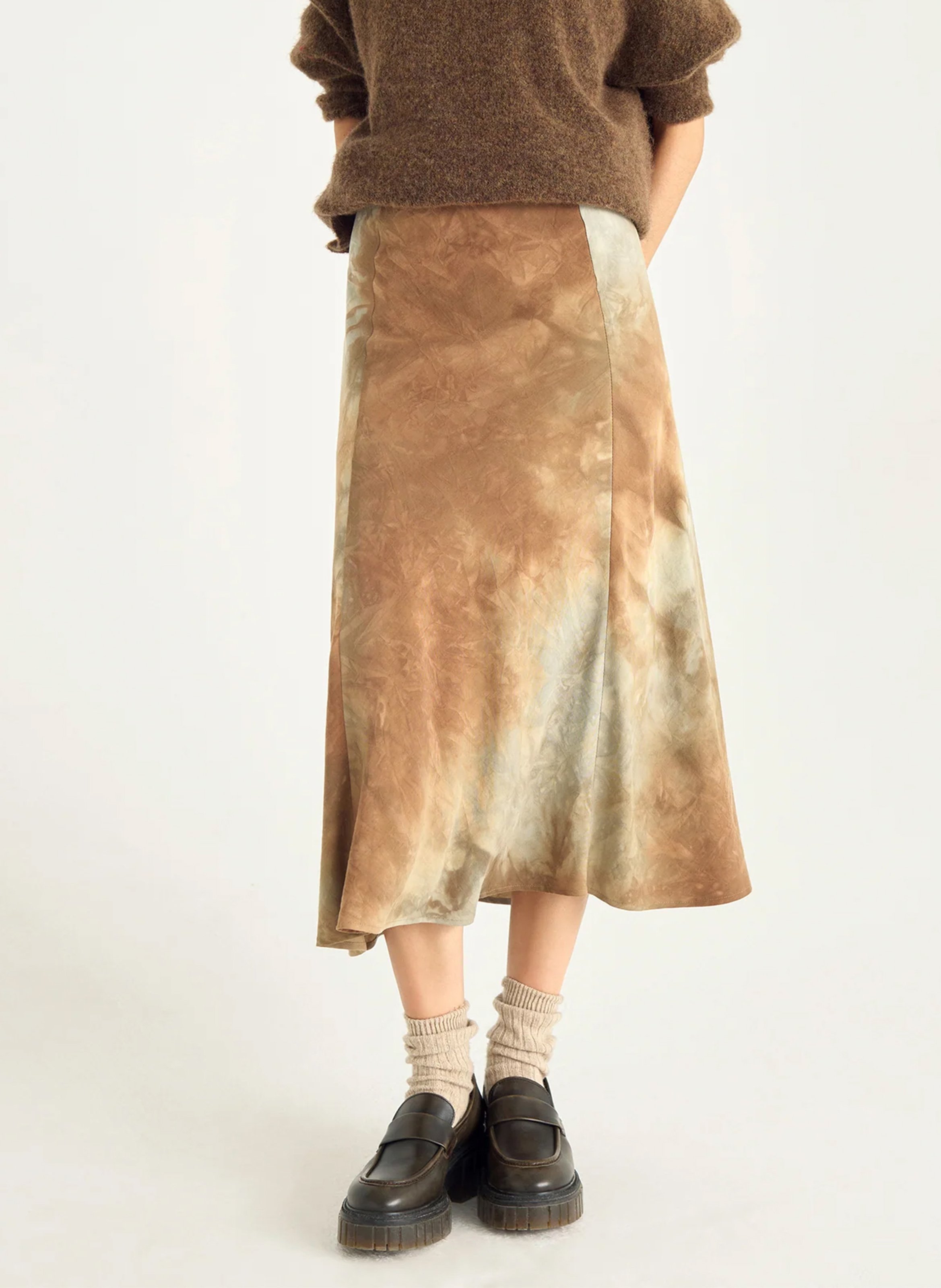 Anel - Bedruckter Midirock ACOTE Schwarz