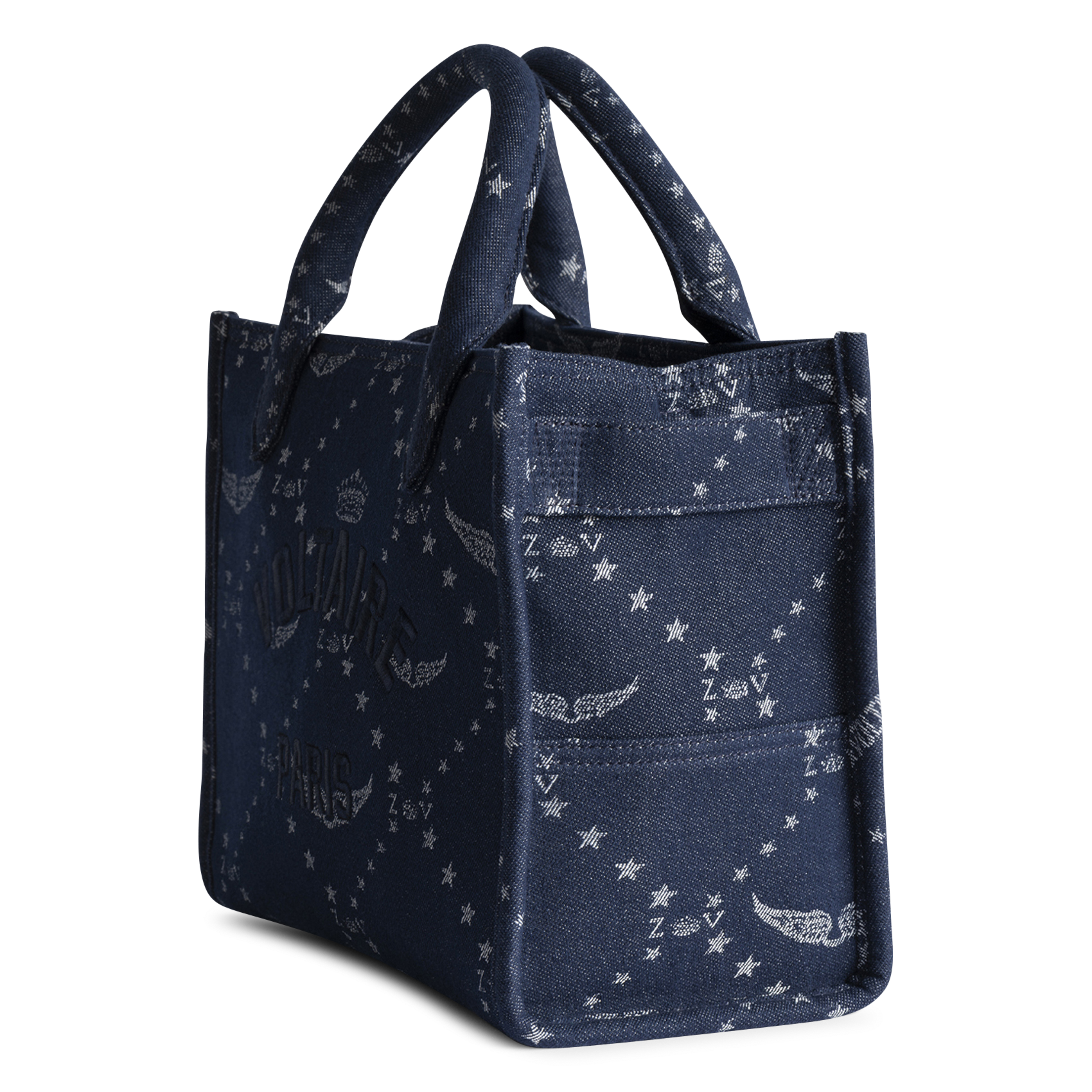 Handtasche aus Baumwolle ZADIG&VOLTAIRE Blau