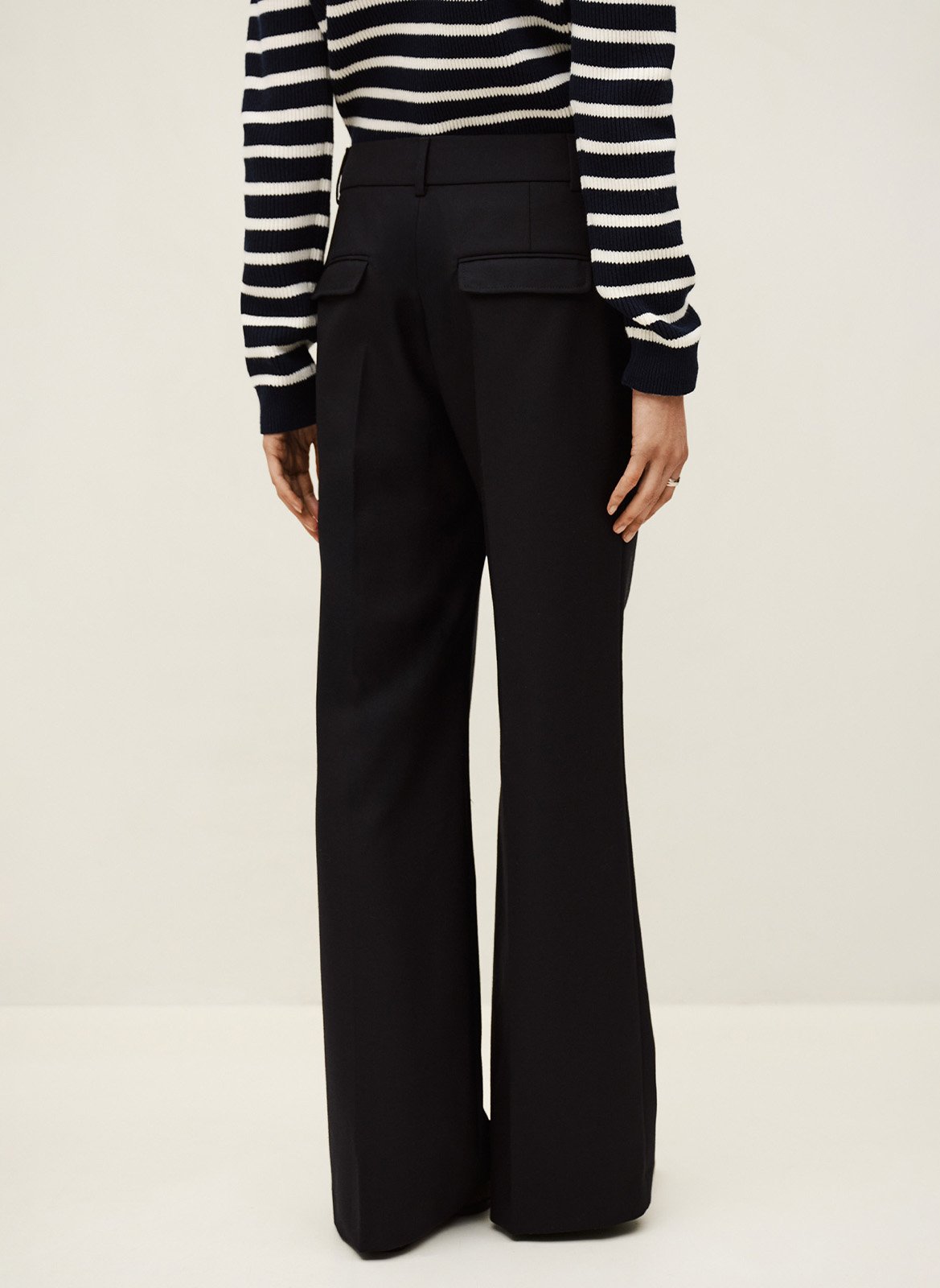 Straight wool trousers BA&SH Blue