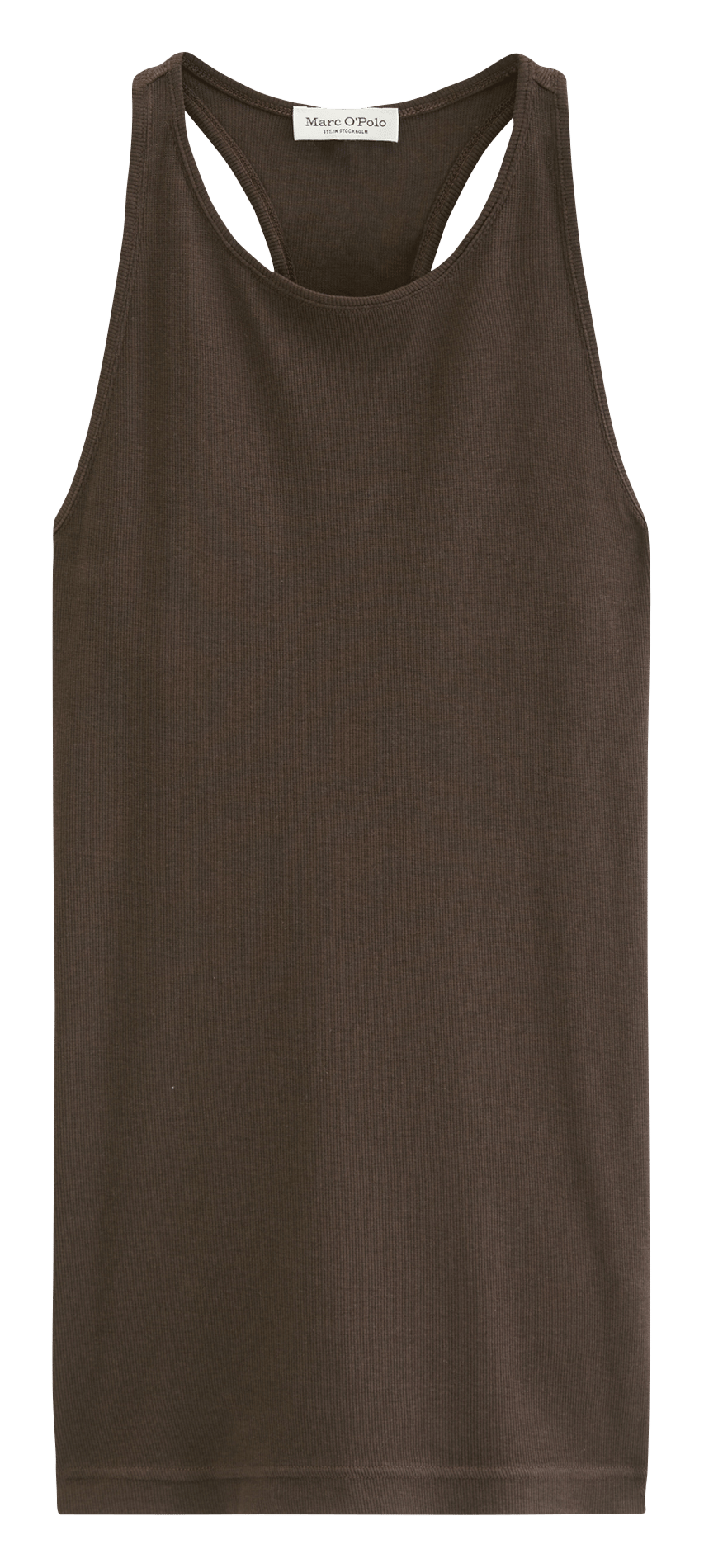 Débardeur droit col rond uni  MARC O'POLO Marron