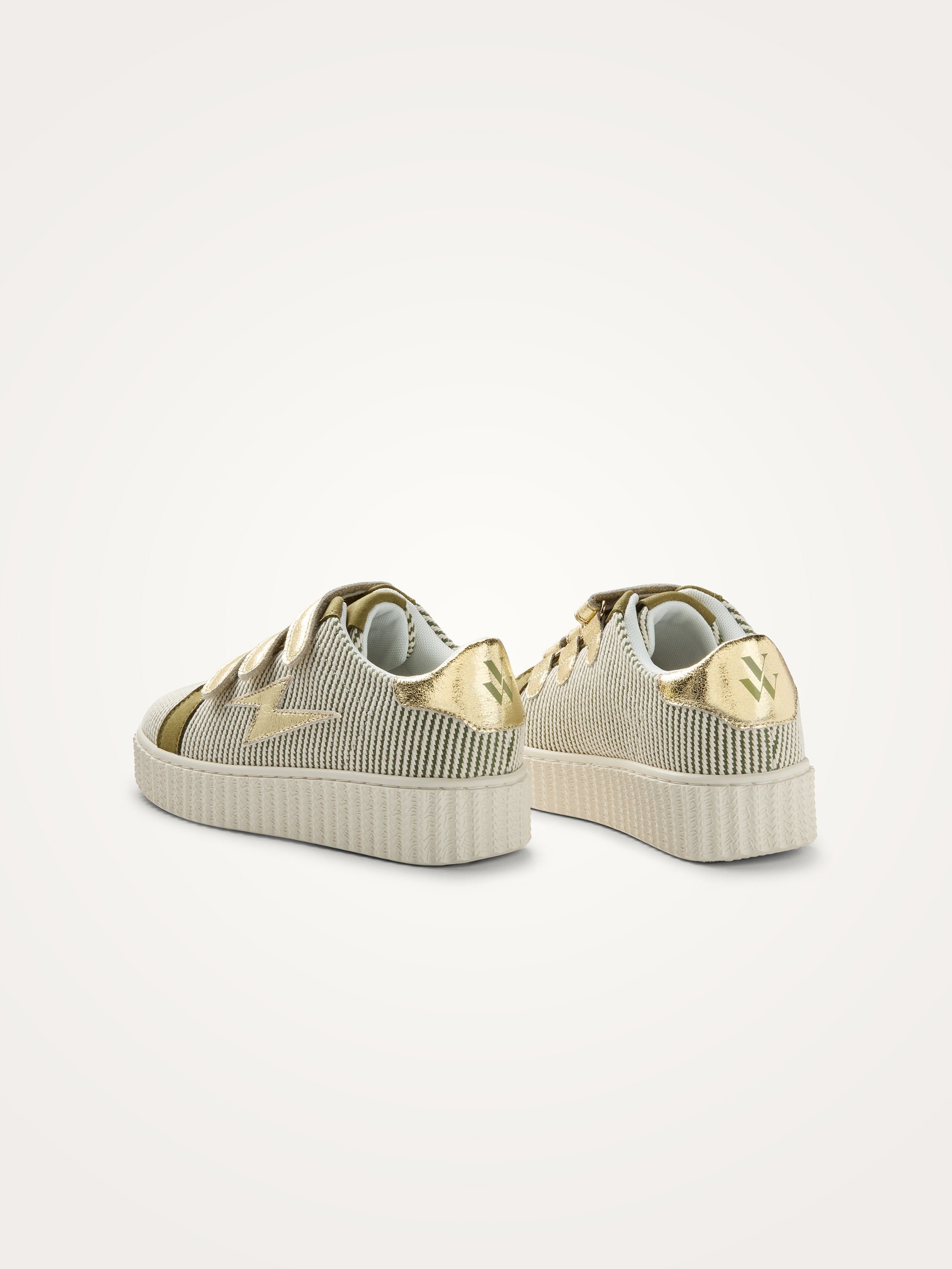 Low Velcro trainers Khaki