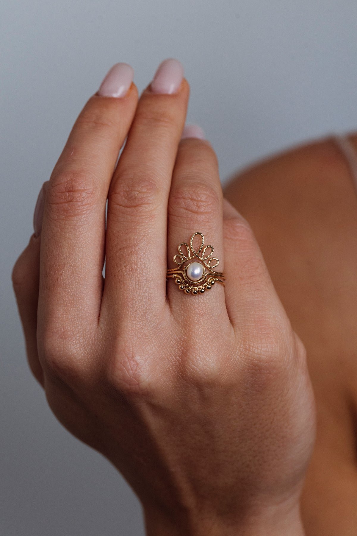 Bague pétale éclat YAY Doré