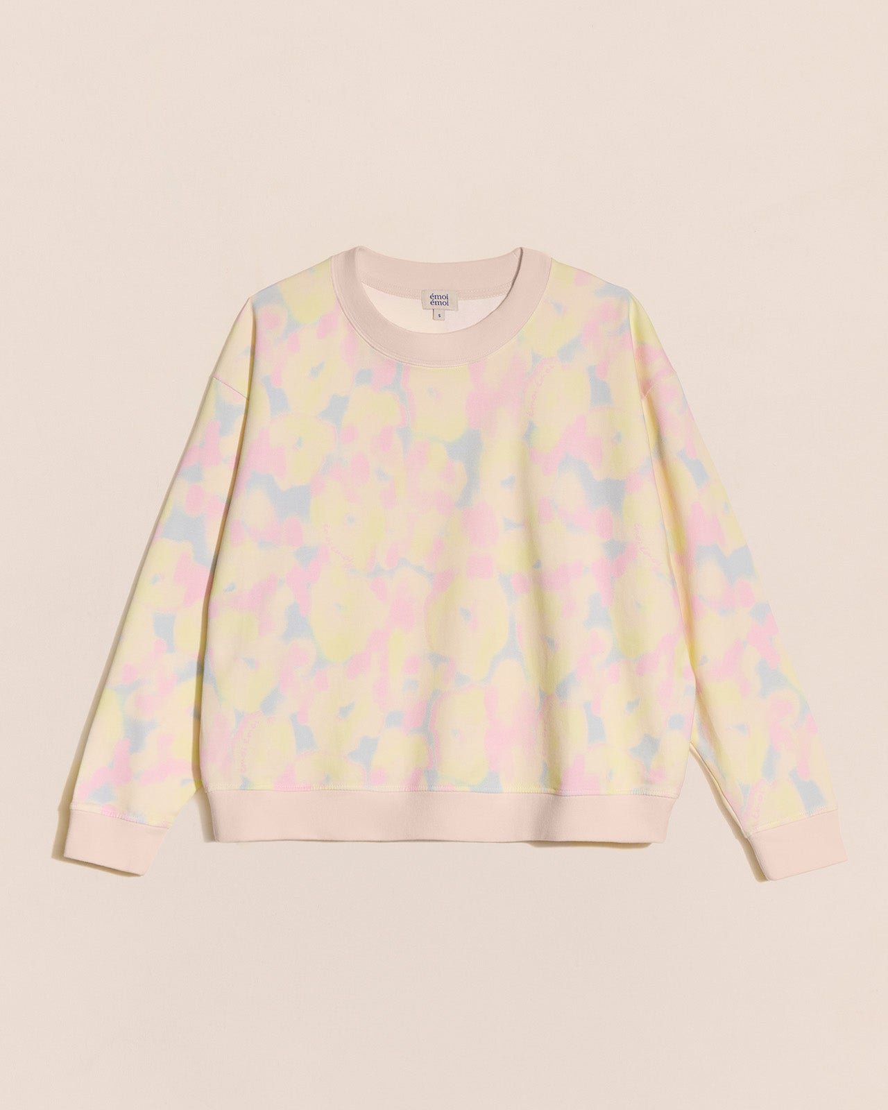 Sweat en coton bio imprimé coloré EMOI EMOI Multicolore