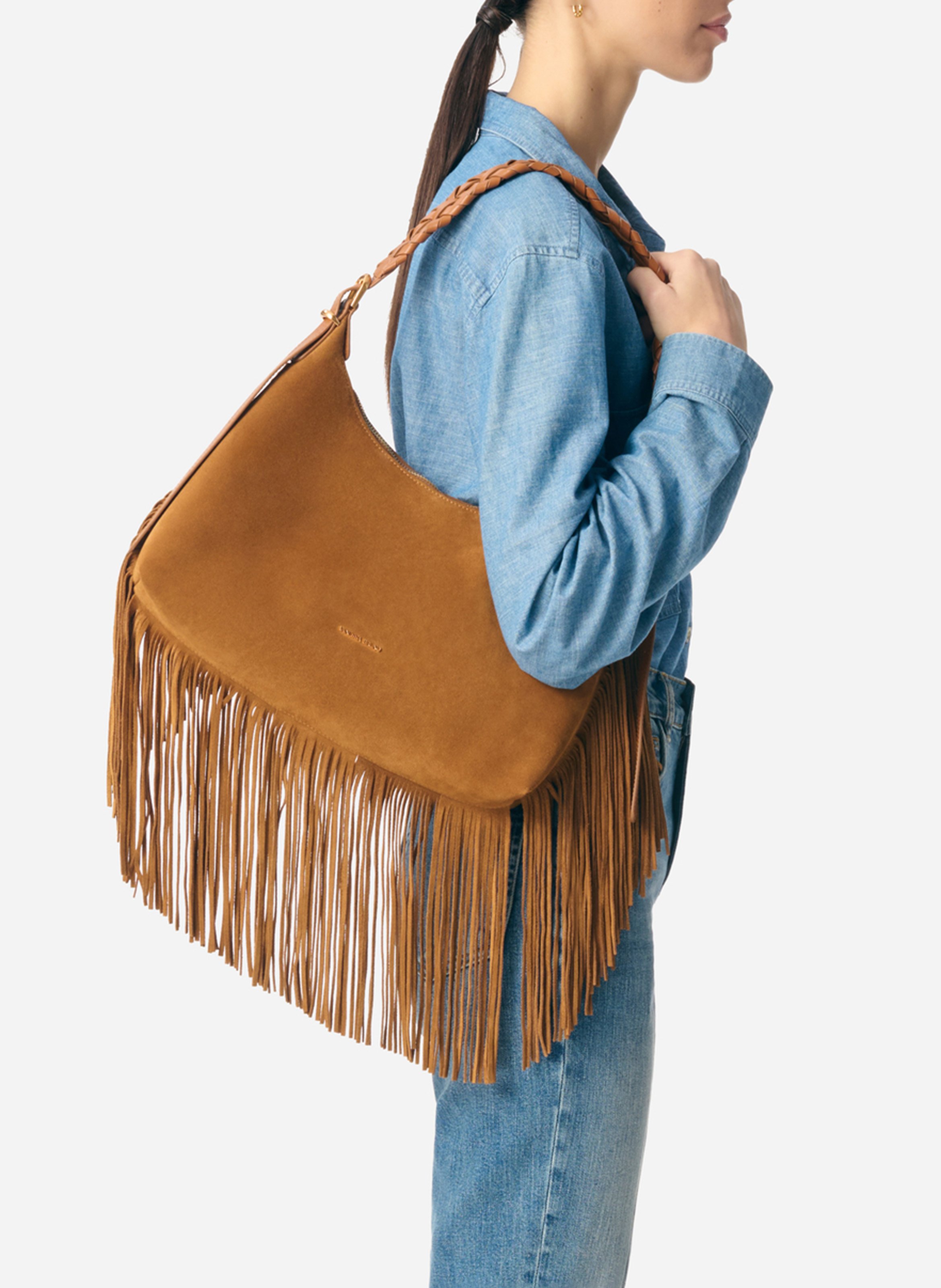 Suède handtas VANESSA BRUNO Bruin