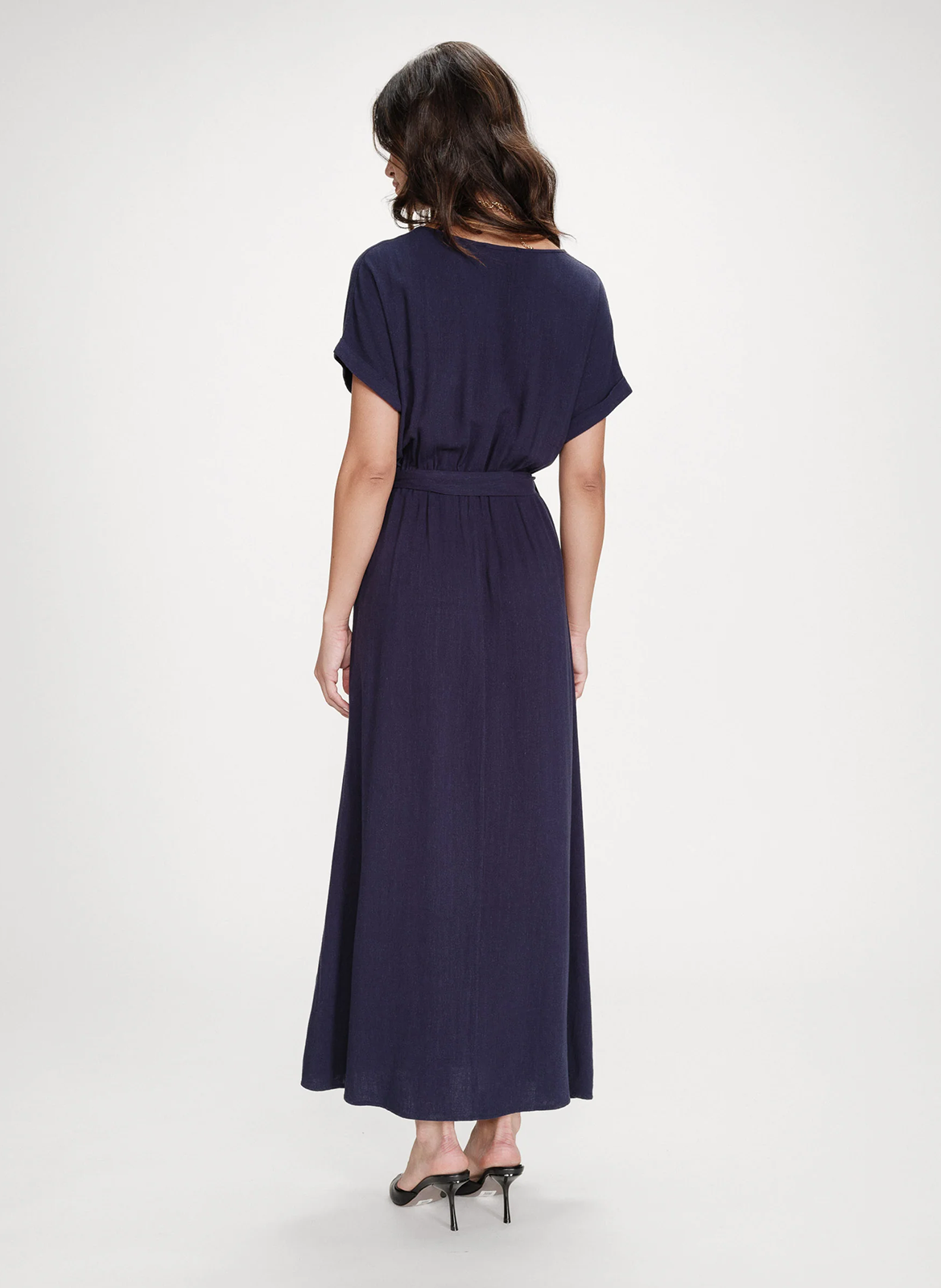 Long V-neck dress GRACE ET MILA Blue