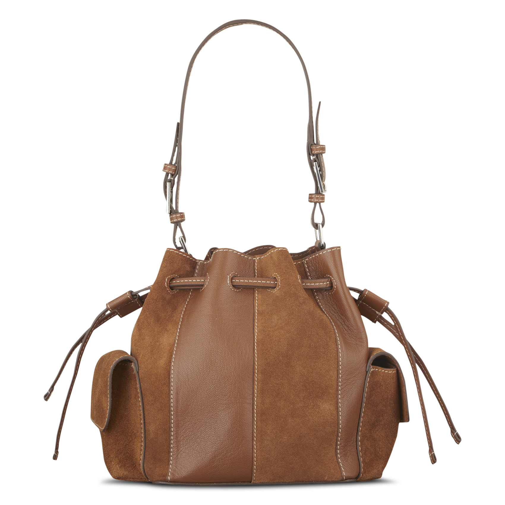 Schultertasche aus Leder BECKSONDERGAARD Braun