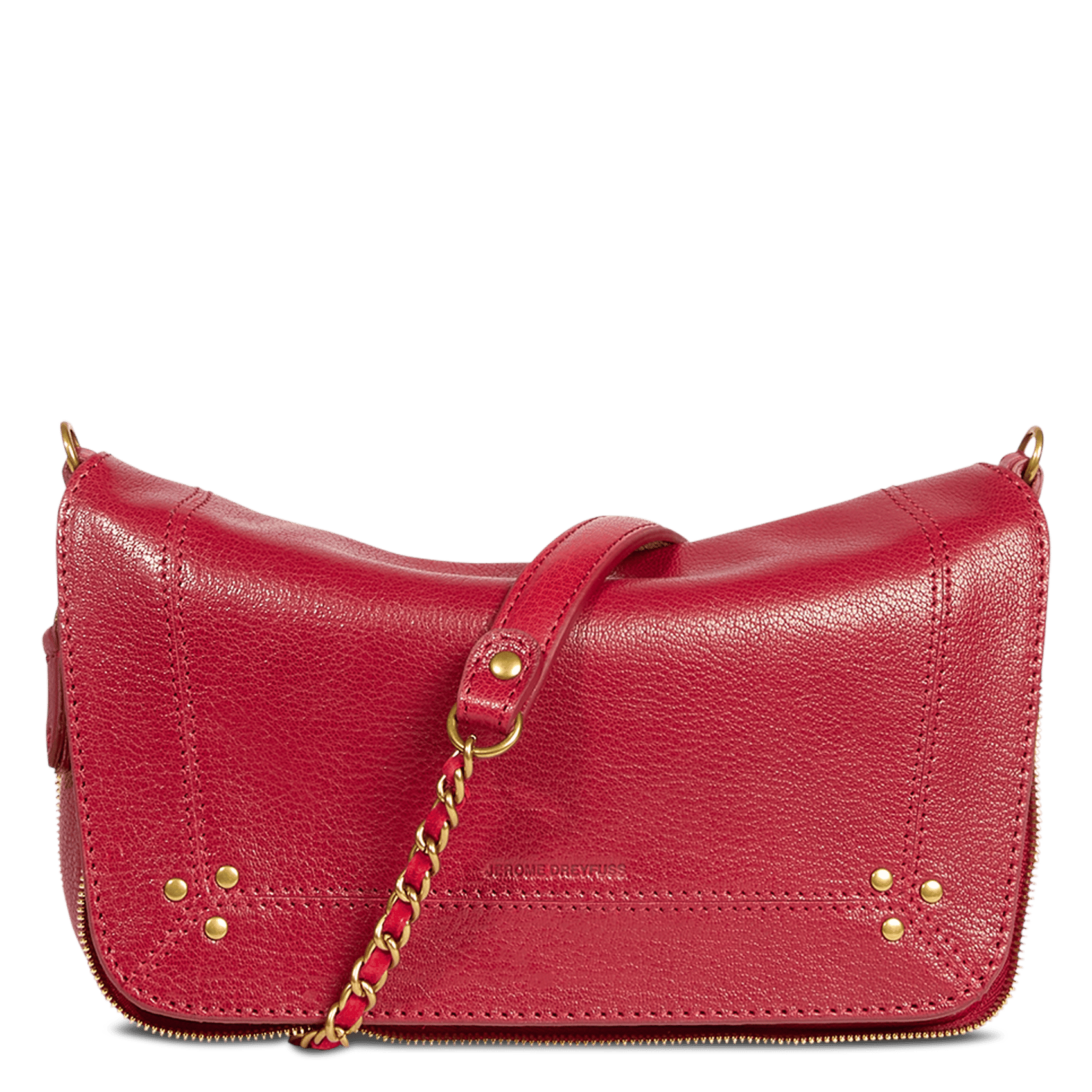 Leren clutch | Rood JEROME DREYFUSS Dames