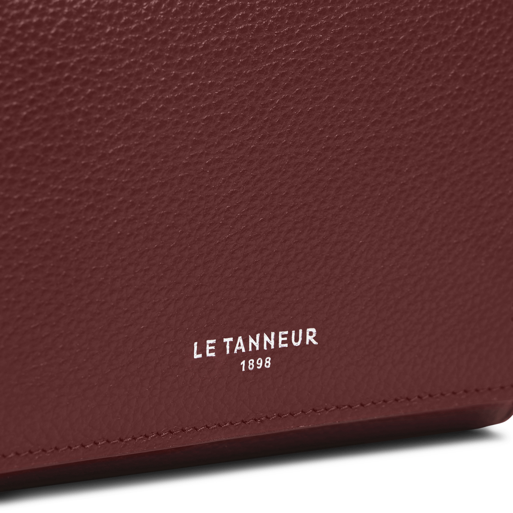 Portefeuille en cuir LE TANNEUR Rouge