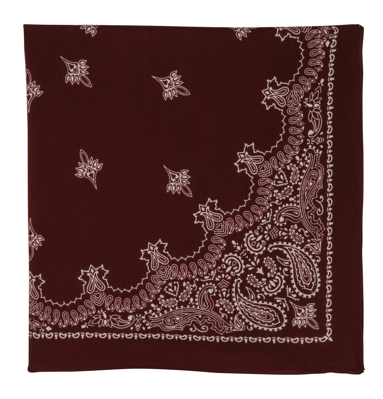 Printed wool scarf JUDY Bordeaux