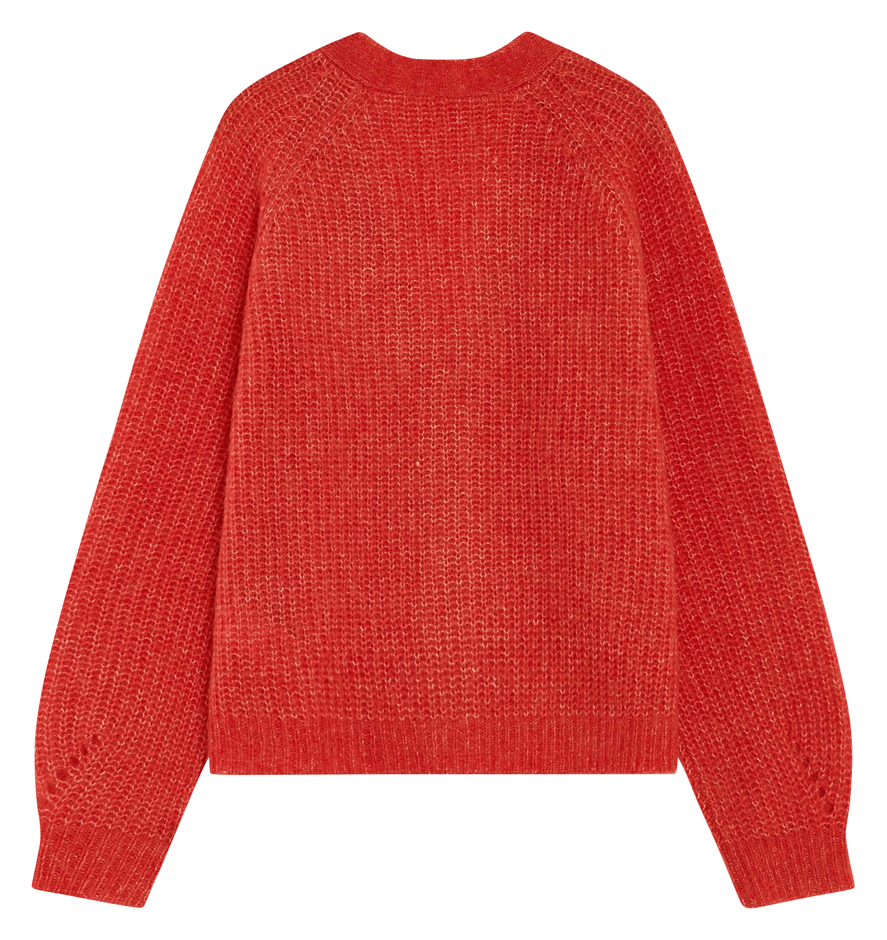 Vest met V-hals | wolblend GRACE ET MILA Rood