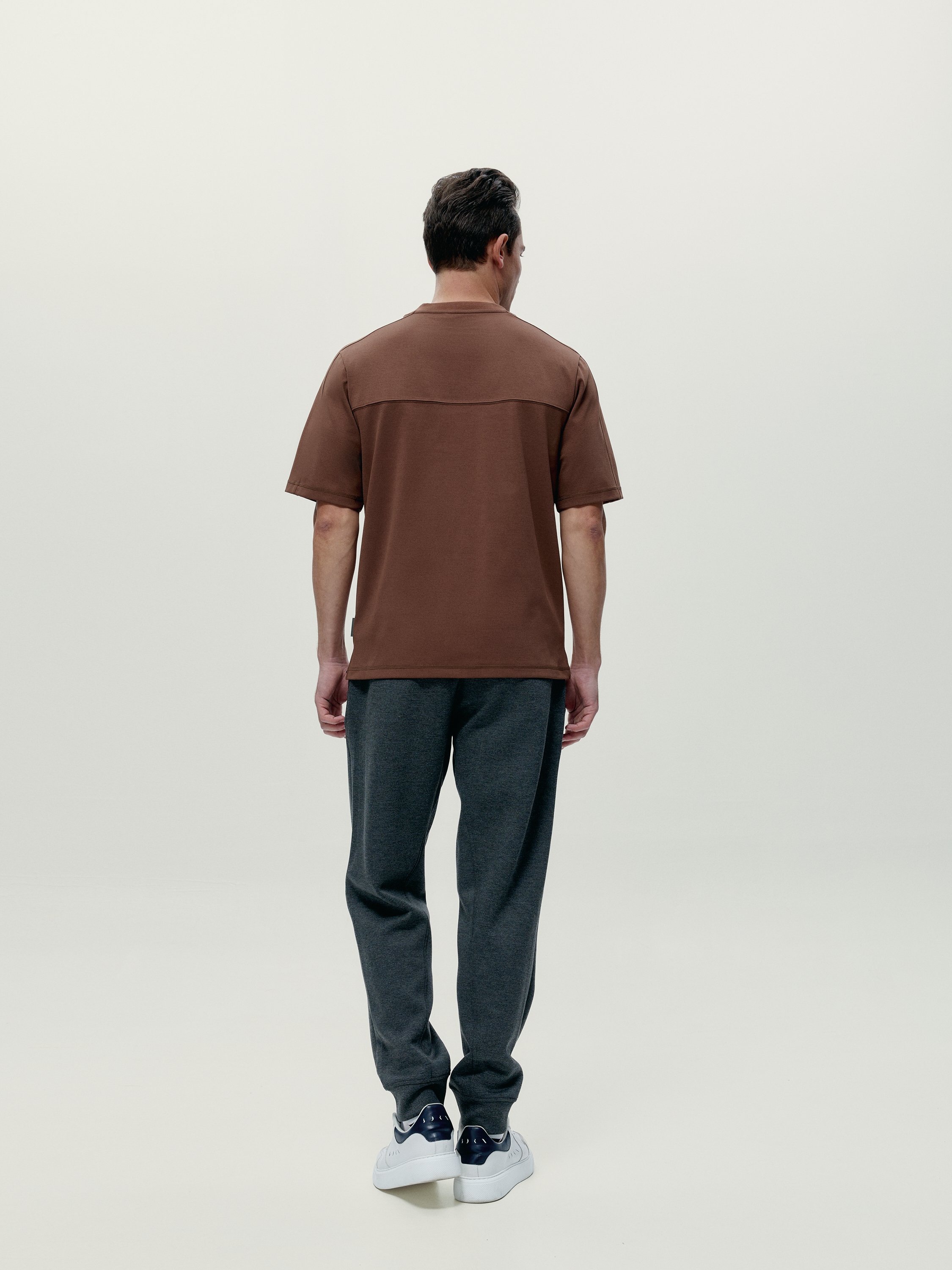 Short-sleeve performance recovery T-shirt | Brown BORN Men
